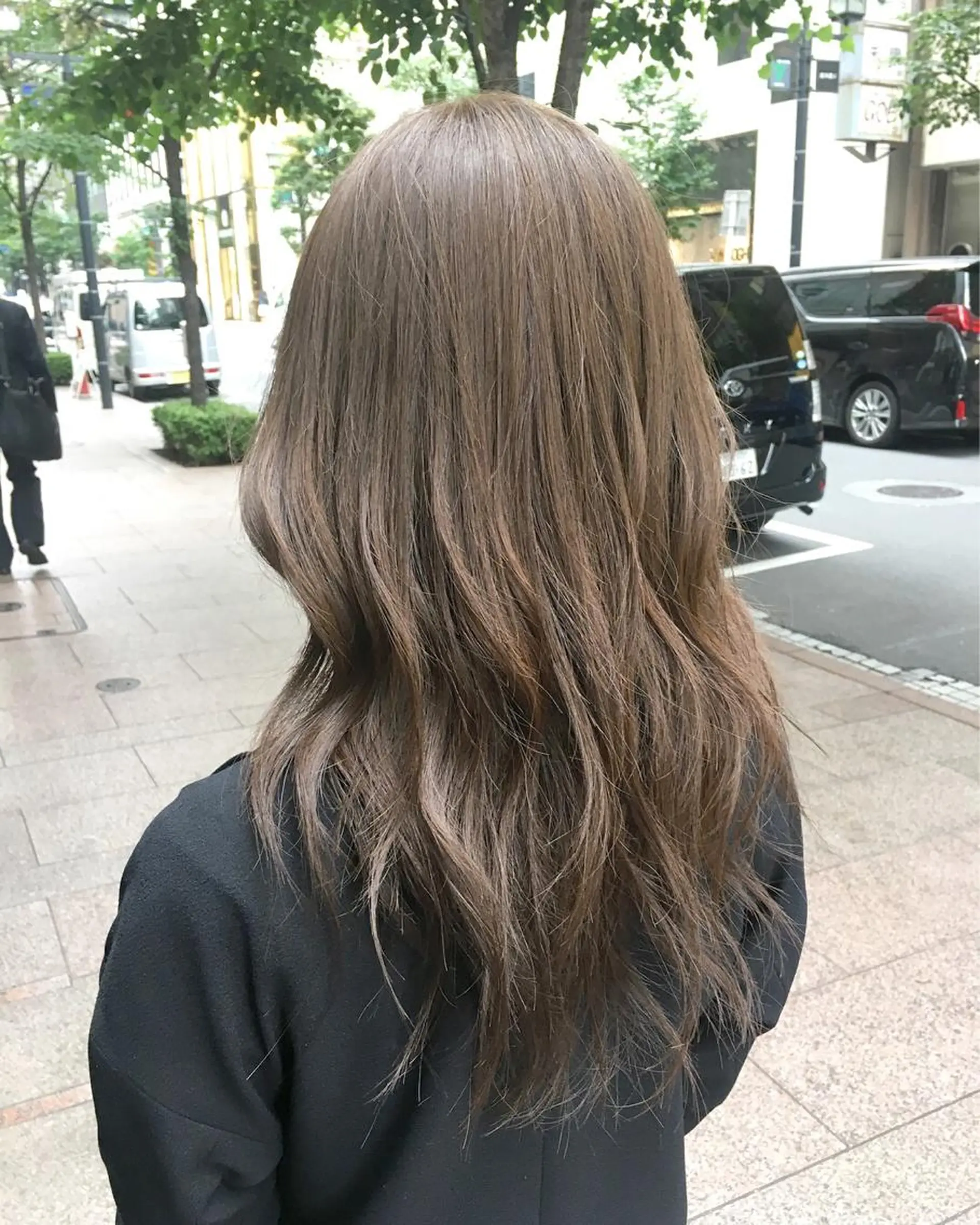 ロング salowin 原宿 aroa所属・韓国／ハッシュカット ／透明感カラー／金野のヘアスタイル