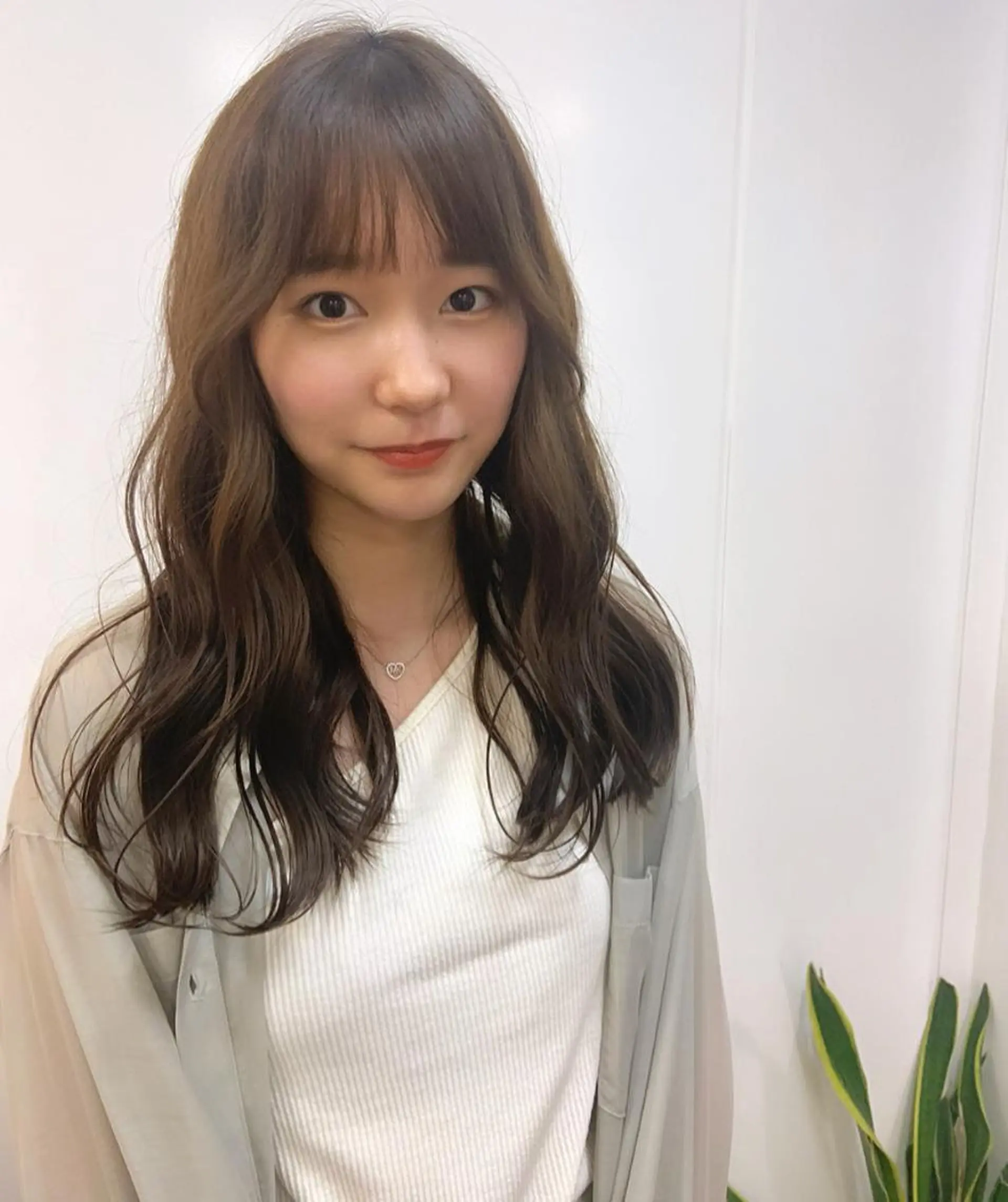 ロング カラー 小顔カット ♡ma ki♡のヘアスタイル