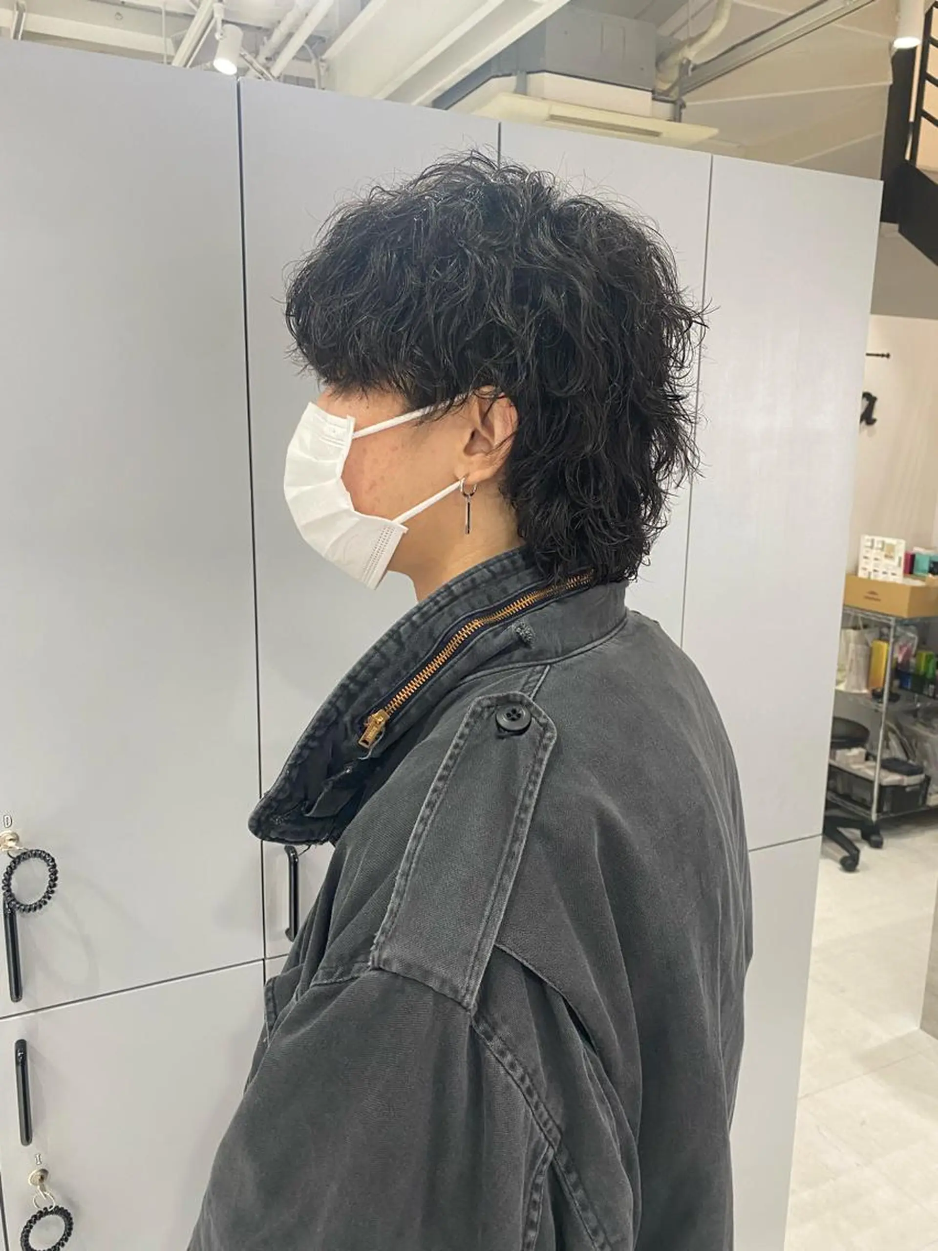 ミディアム カット 村山 豪歩のヘアスタイル