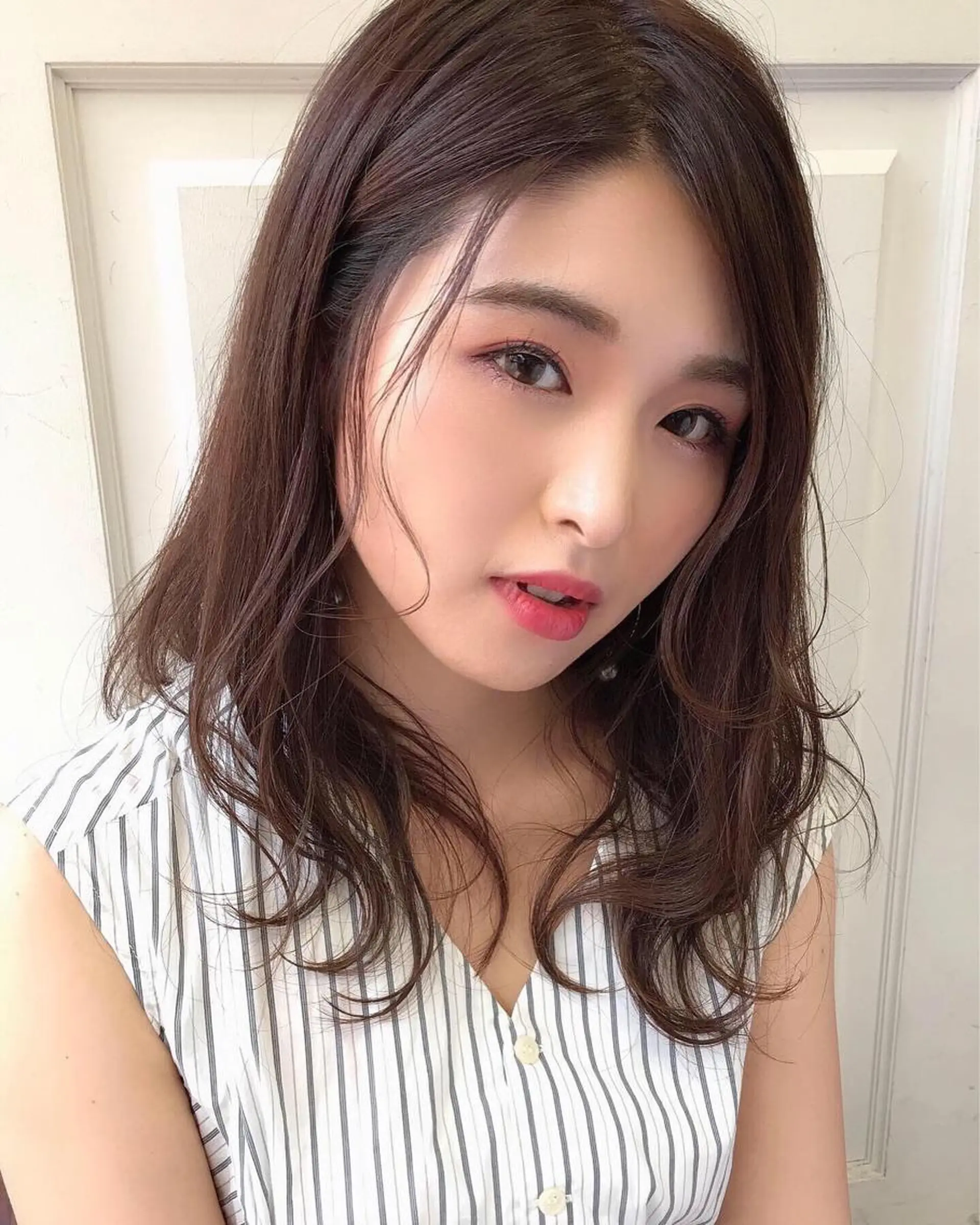 セミロング カラー カット 成松 勇治のヘアスタイル