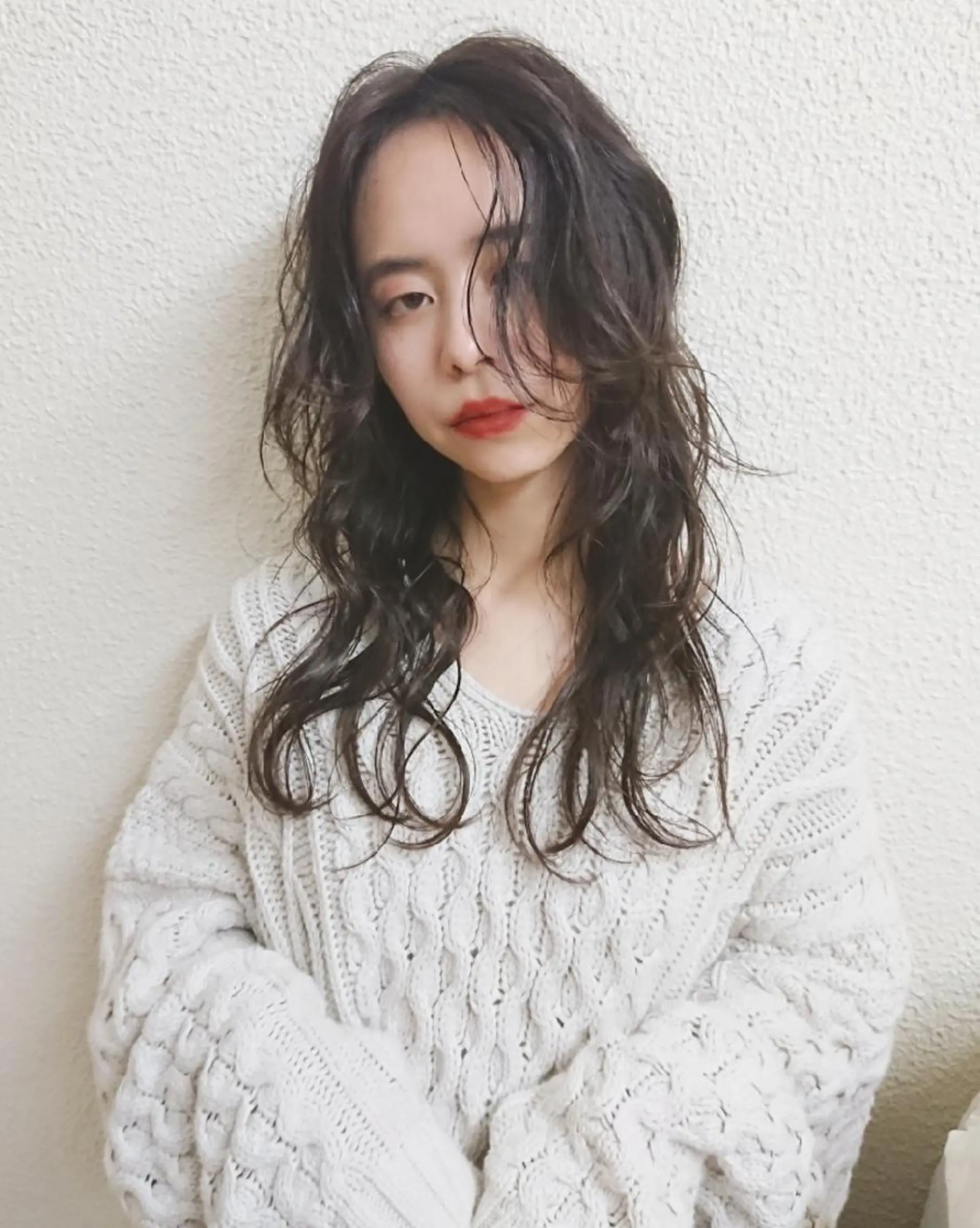 ロング カラー パーマ ロング ニュアンスパーマ レイヤー/髪質改善カ ラ-🤍津田奈々美‎のヘアスタイル