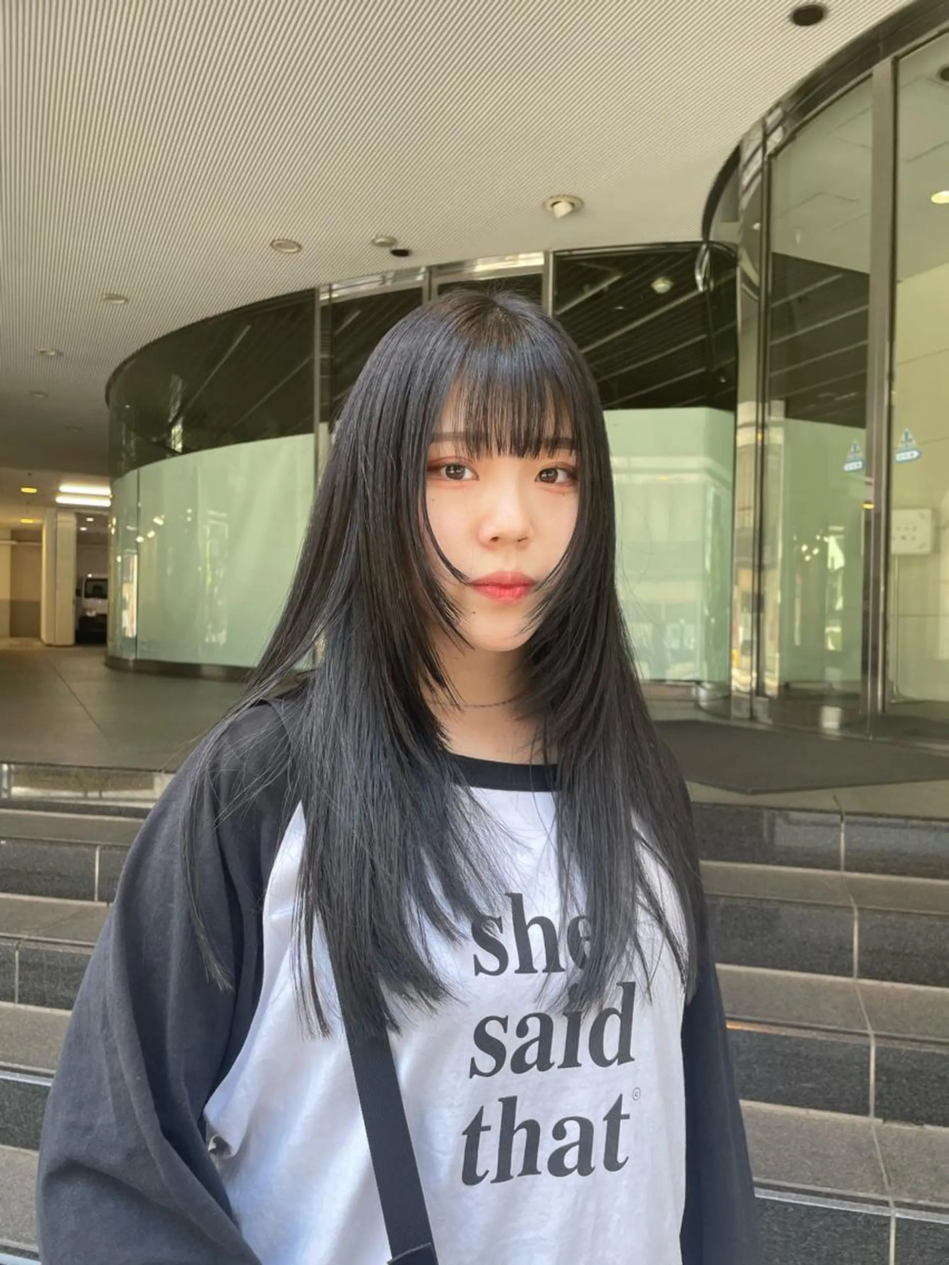 ミディアム カラー 顔まわりレイヤー 顔周りカット レイヤーカット メンズ特化 /KAKERUのヘアスタイル