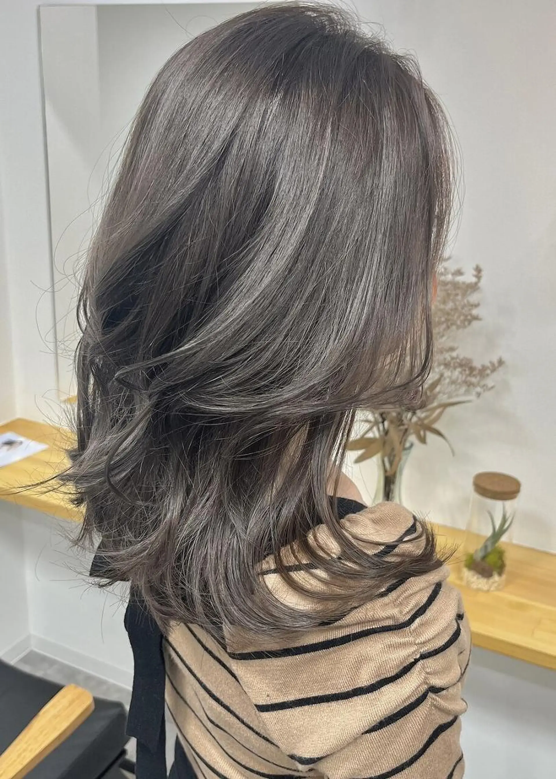ミディアム カラー カット ヘアカラー トリートメント 藤森結子/韓国ヘア/ パーソナルカラー診断のヘアスタイル