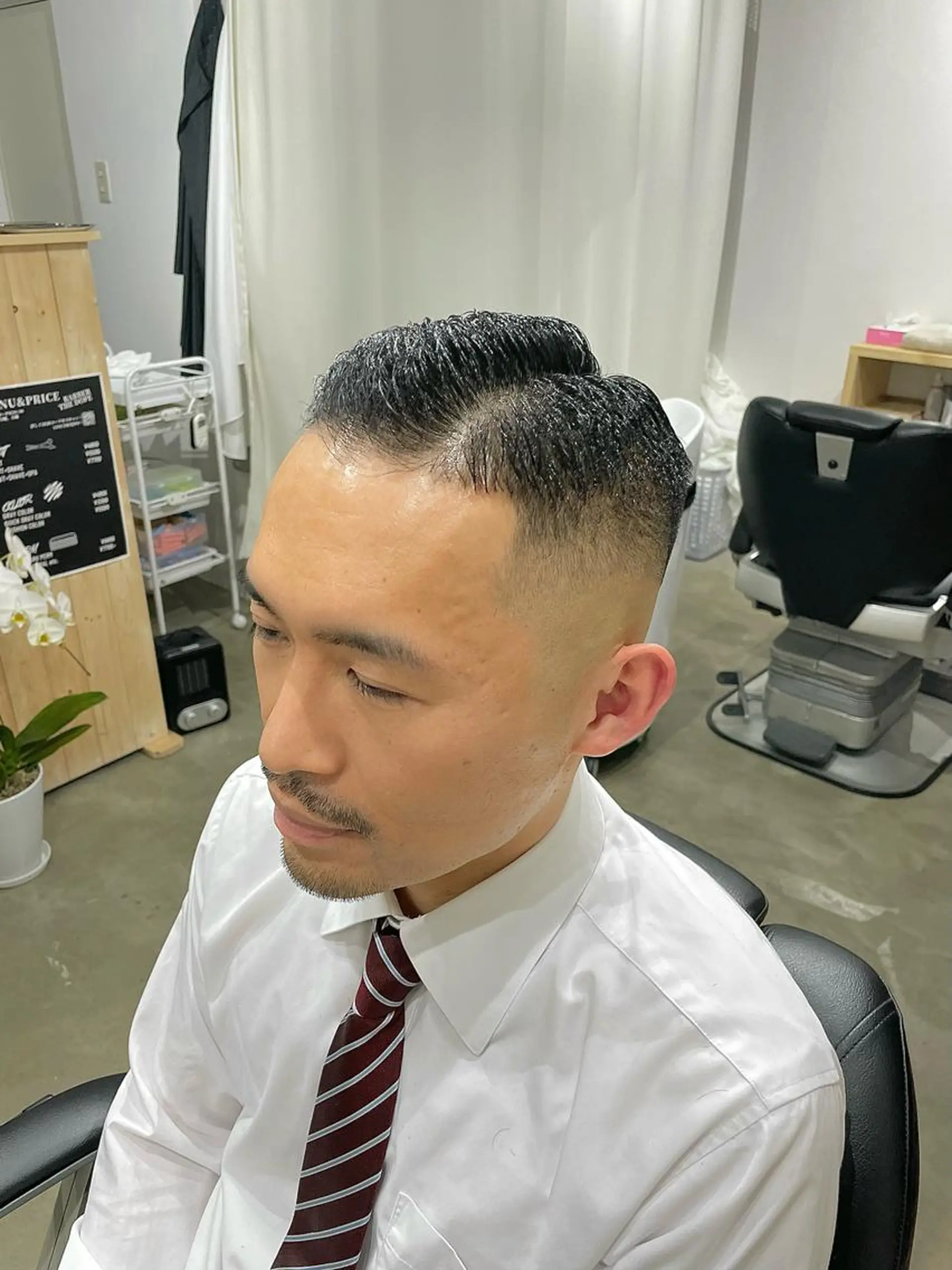 ショート メンズ フェードカット スキンフェード カット 💈メンズパーマ💈 ナカザワ　　リョウのヘアスタイル