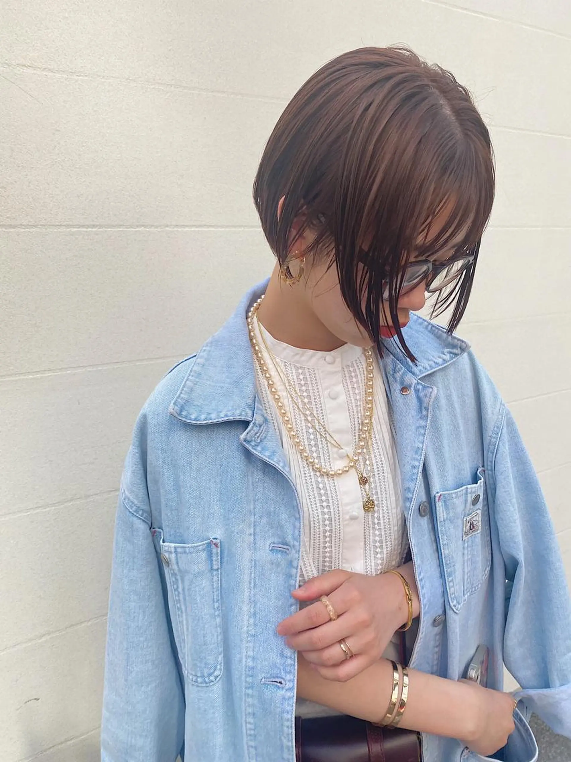 ショート カラー ヘアアレンジ ボブ カット トリートメント Kawaguchi Arisaのヘアスタイル
