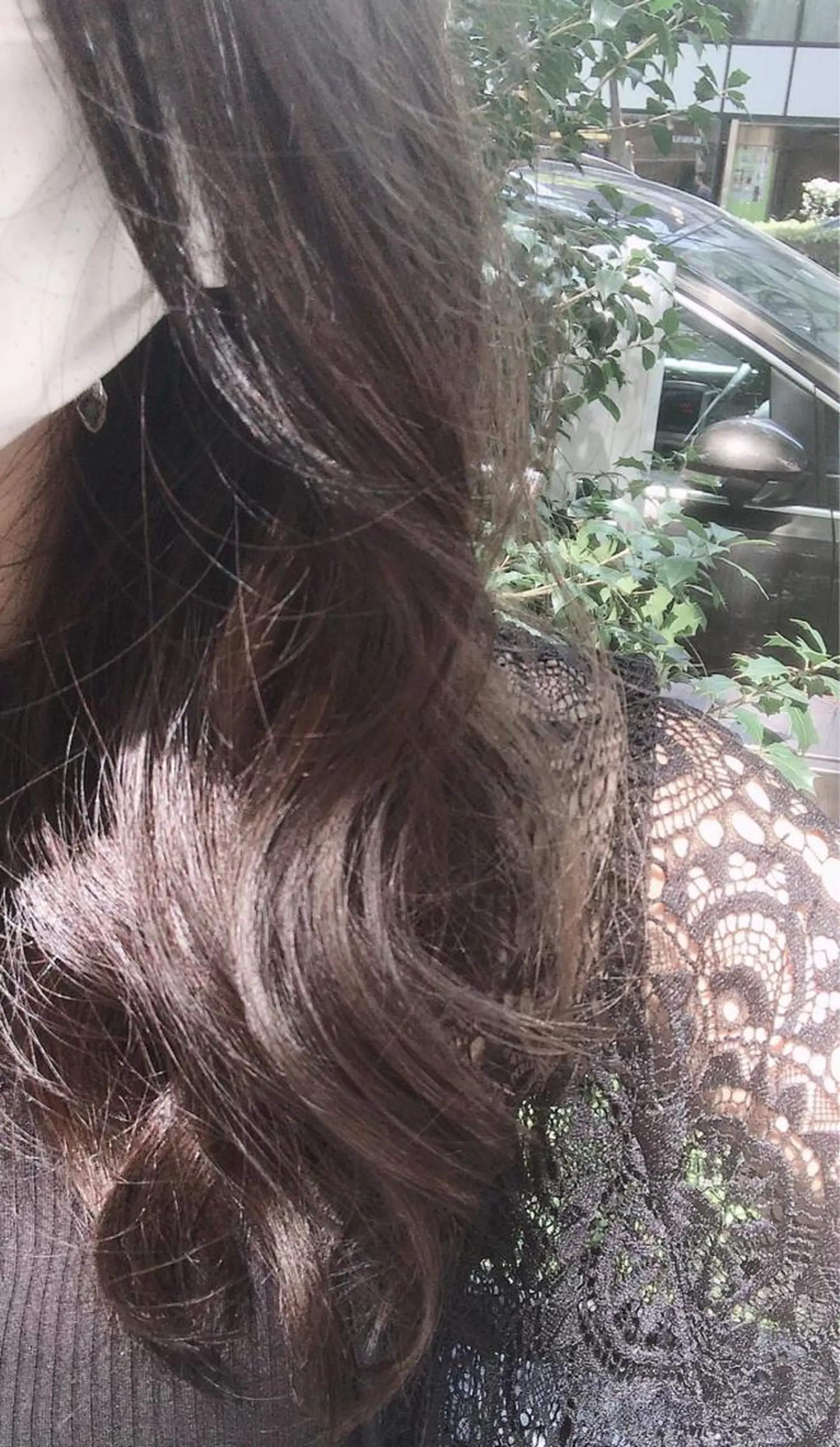 ロング カラー パーマ BEBE所属・ブリーチなし 透明感カラーKANAのヘアスタイル
