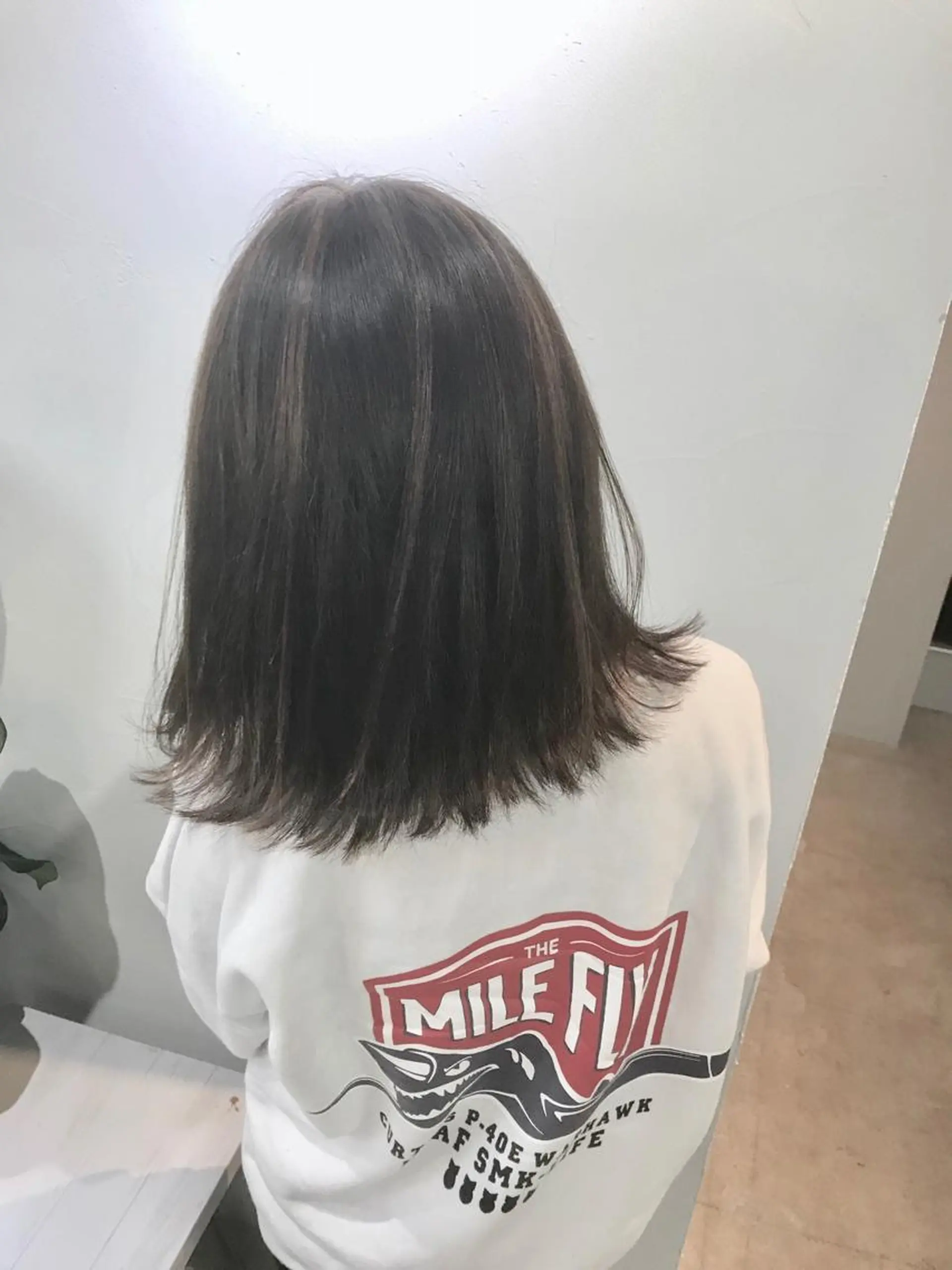 ミディアム カラー ハイライトカラー ボブ ハイライト 新井 広樹のヘアスタイル