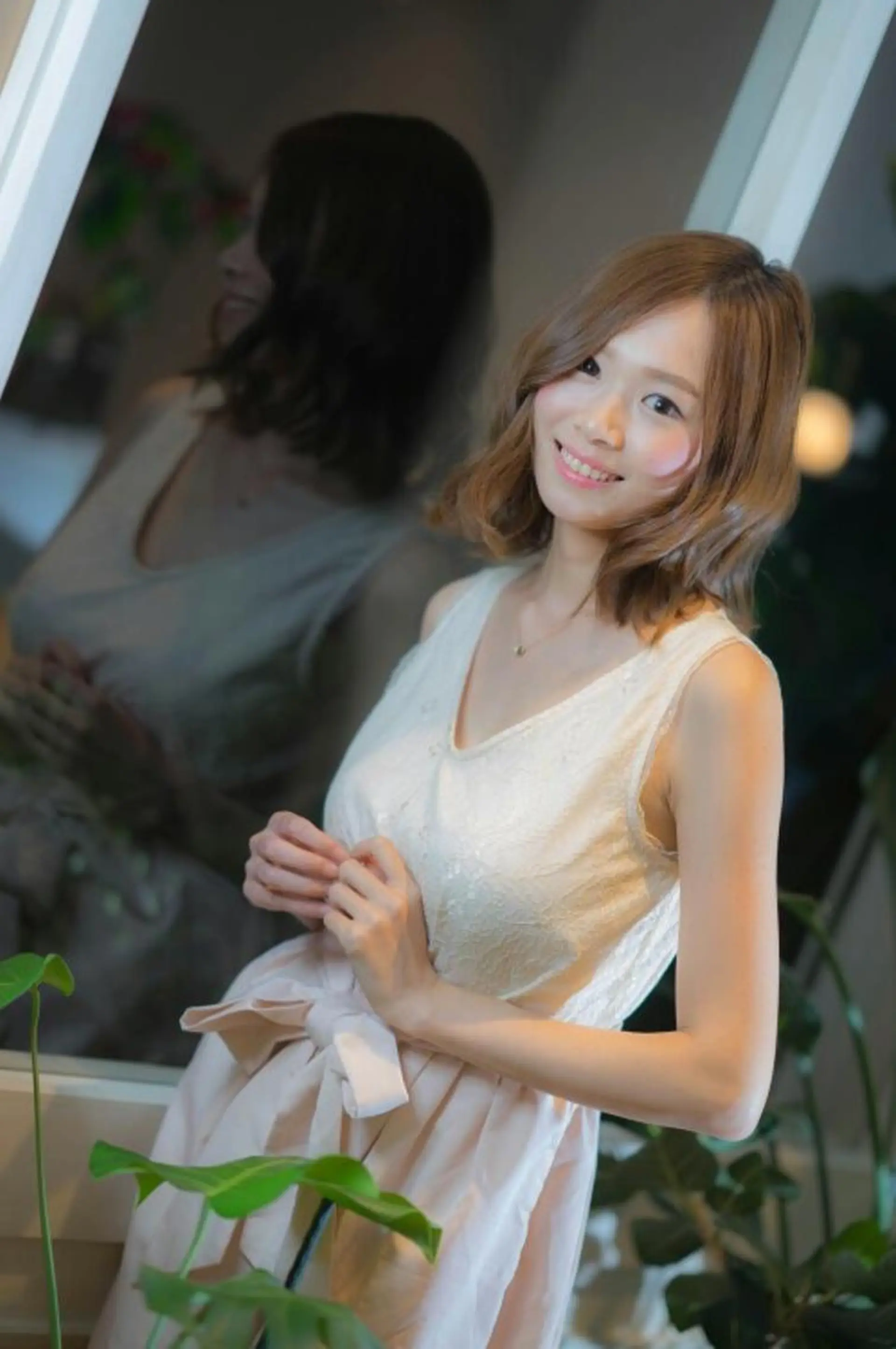 ミディアム カラー パーマ ヘアカラー トリートメント 木村 昇のヘアスタイル