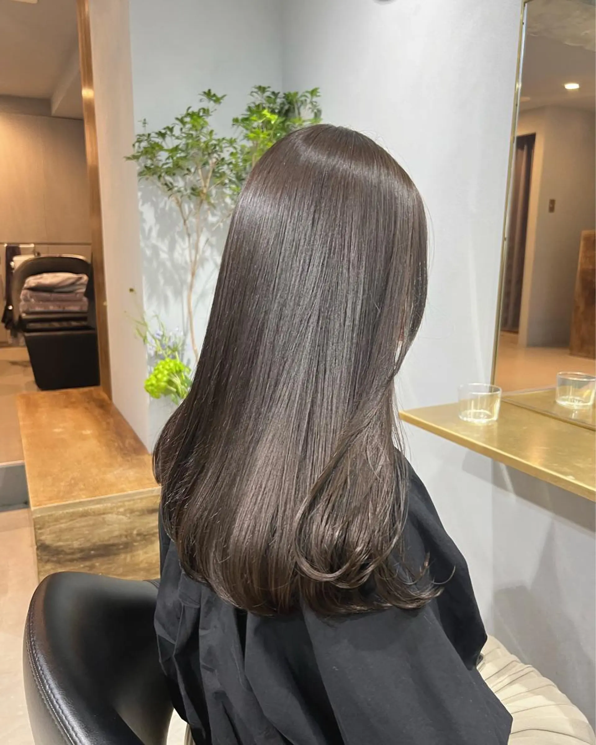 ロング カラー カット ヘアカラー 【arc】akane オリーブ/ベージュのヘアスタイル