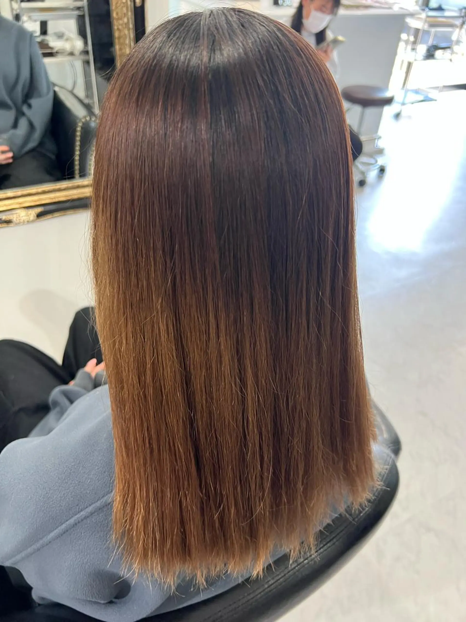 セミロング 縮毛矯正 Hair & Beauty the B 岡崎店所属・山口 安美のヘアスタイル