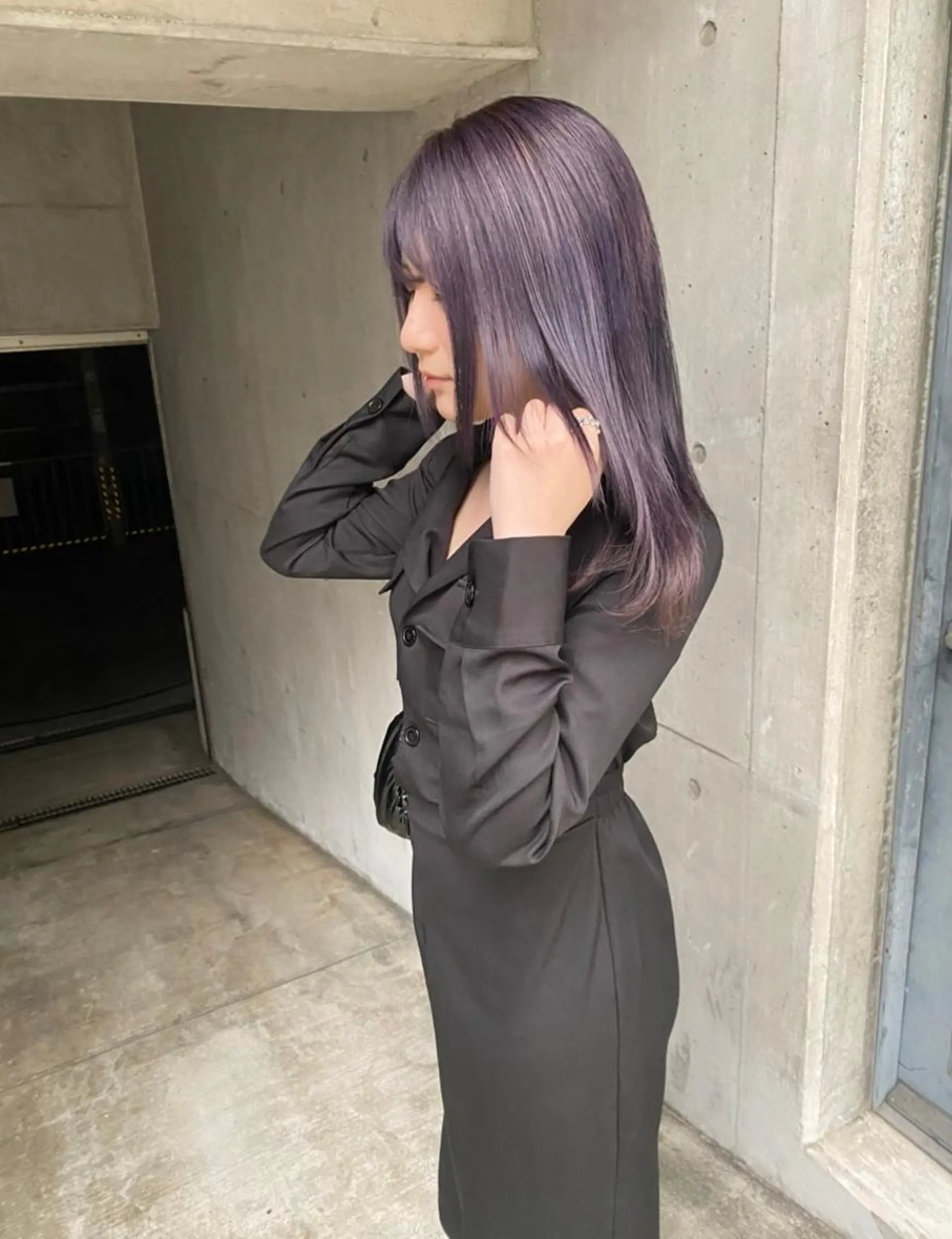 ロング カラー ブリーチ つやカラー🫧柔らか 髪質改善/毛穴整形のヘアスタイル