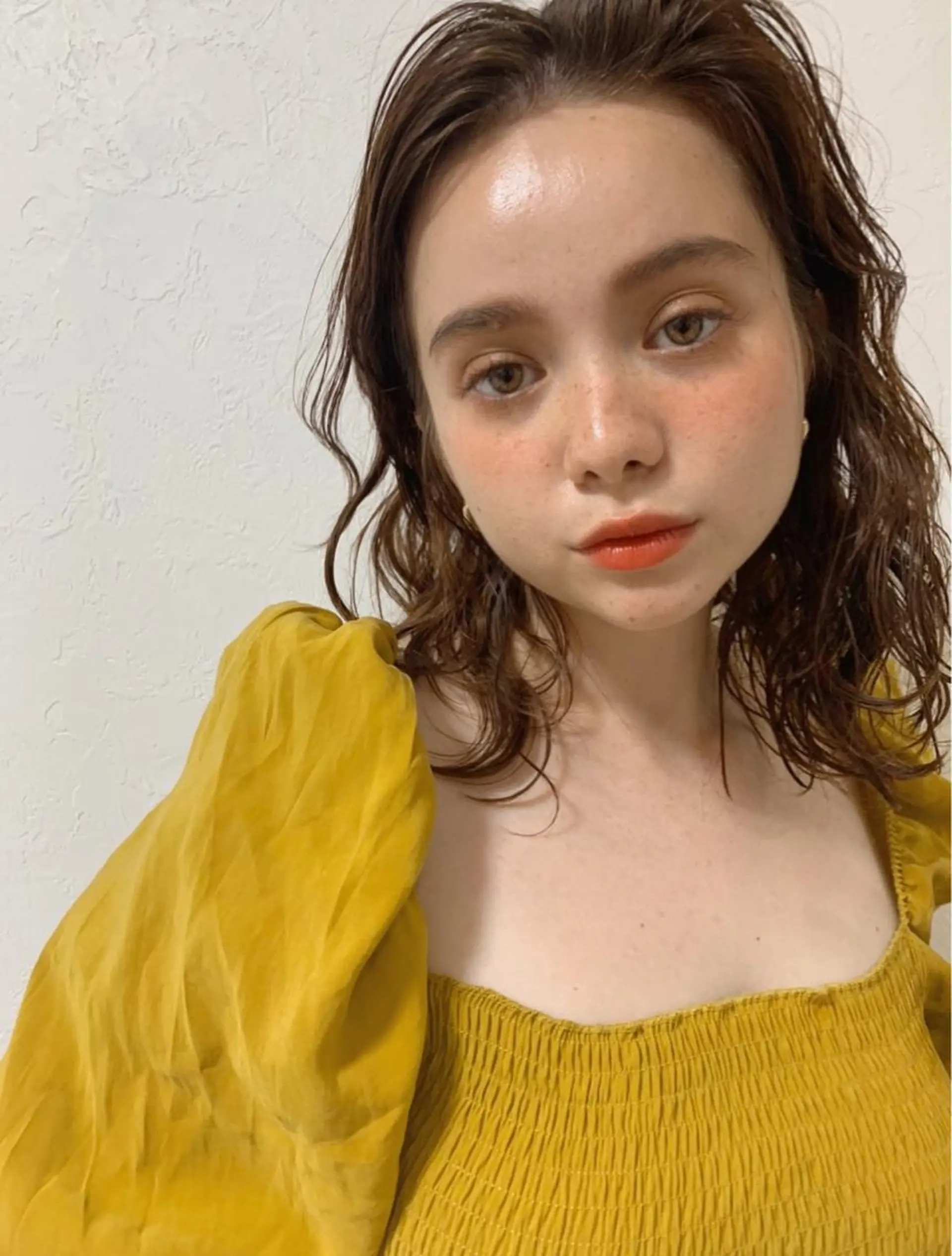 ミディアム カラー パーマ ヘアアレンジ 韓国ヘア/髪質改善 /Harunaのヘアスタイル