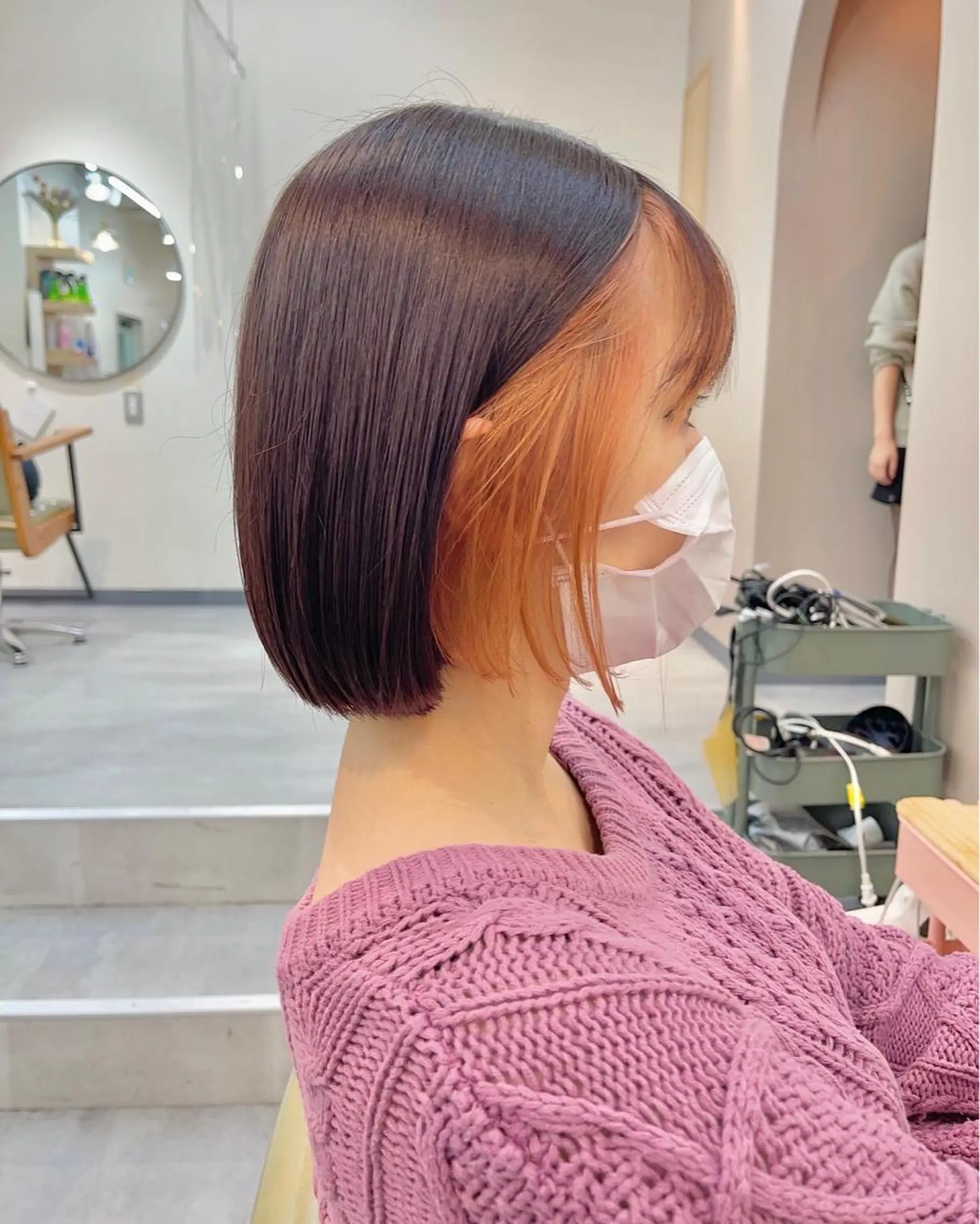ショート カラー ヘアカラー 超ボブ特化船橋駅 徒歩5分/國分雄斗のヘアスタイル