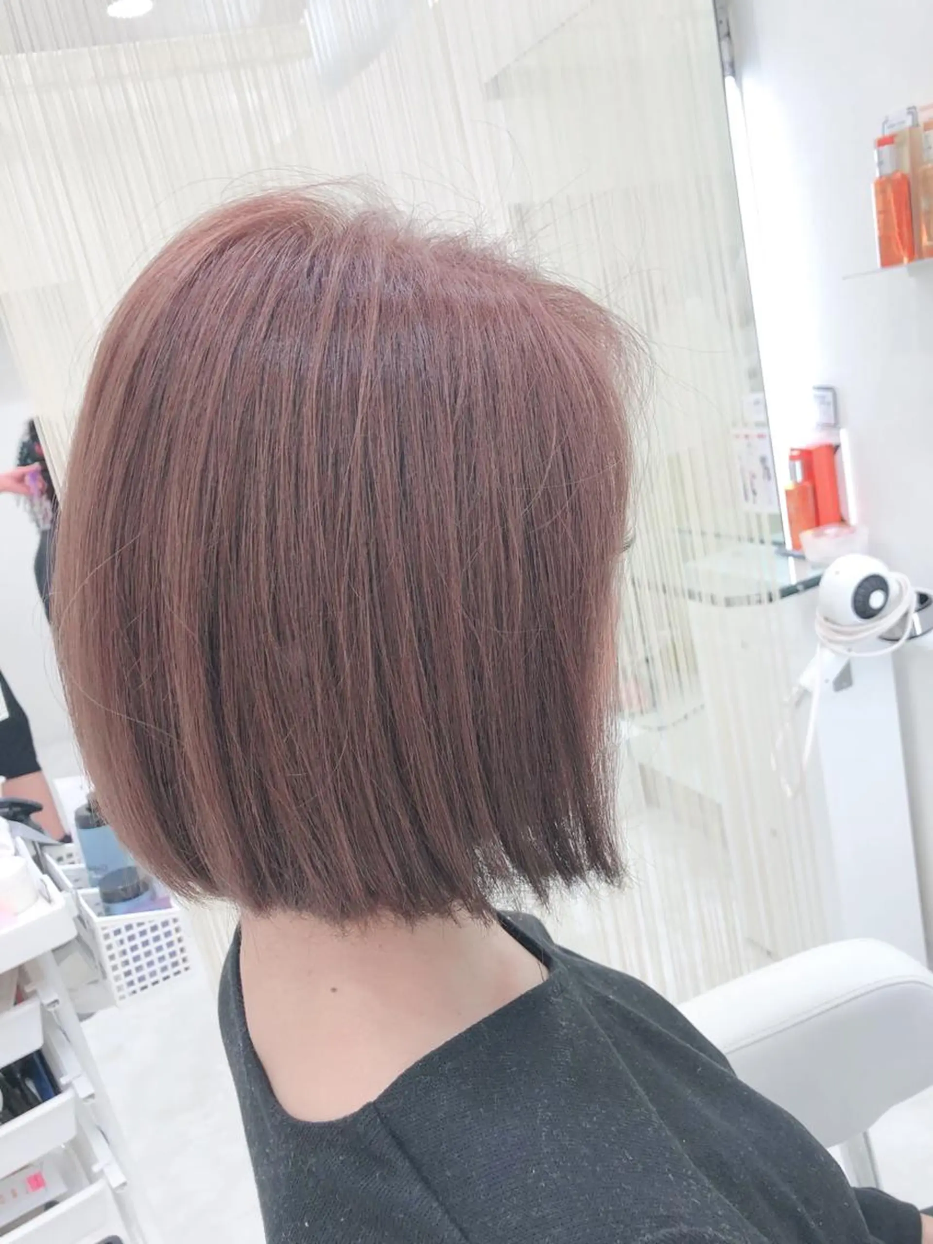 ミディアム カラー ベージュカラー 透明感カラー ピンクカラー ピンクベージュ hair Freak所属・佐藤 祥太のヘアスタイル