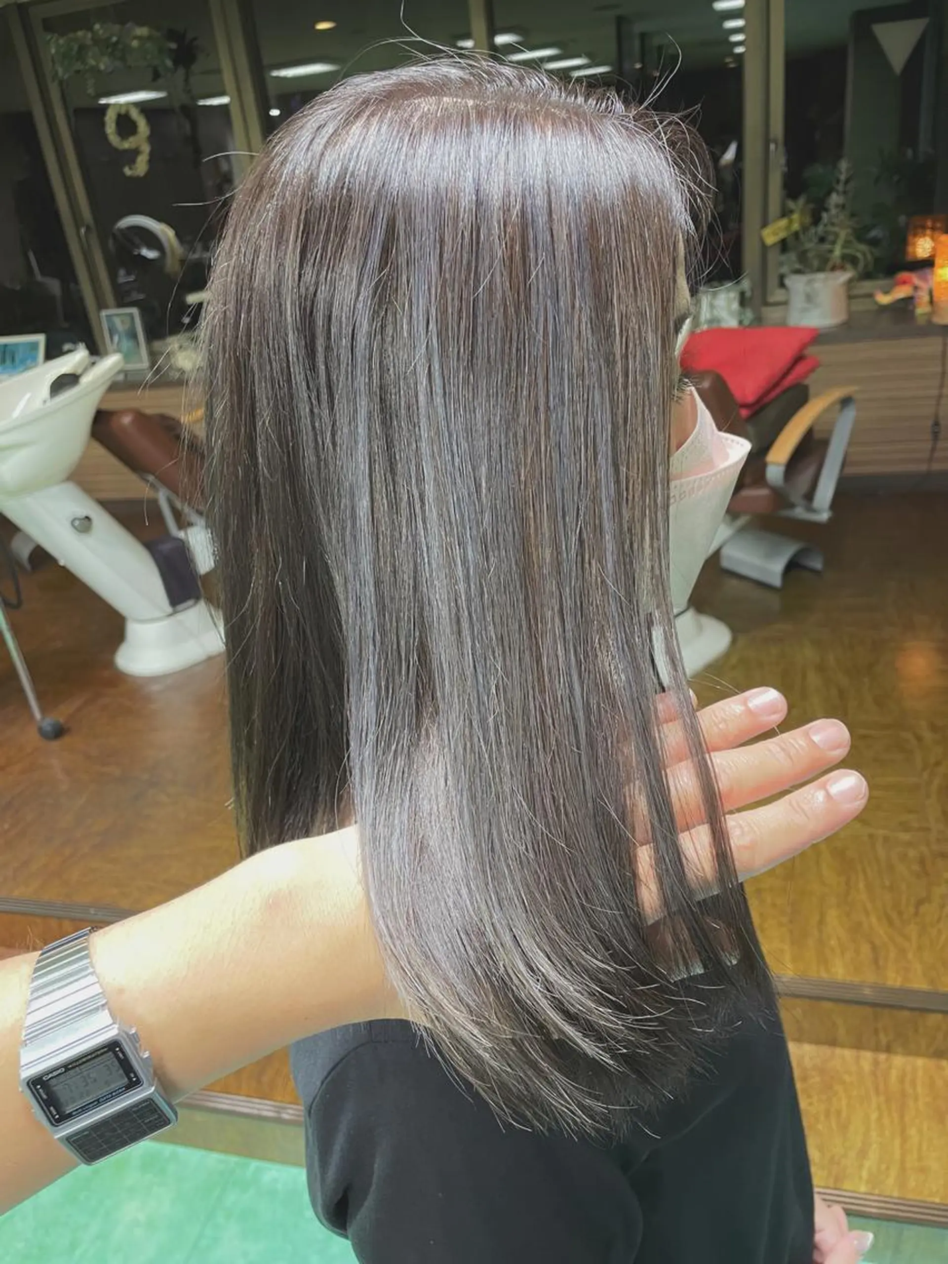 ミディアム カラー ハイライトカラー ハイライト ヘアカラー 土居 正季のヘアスタイル