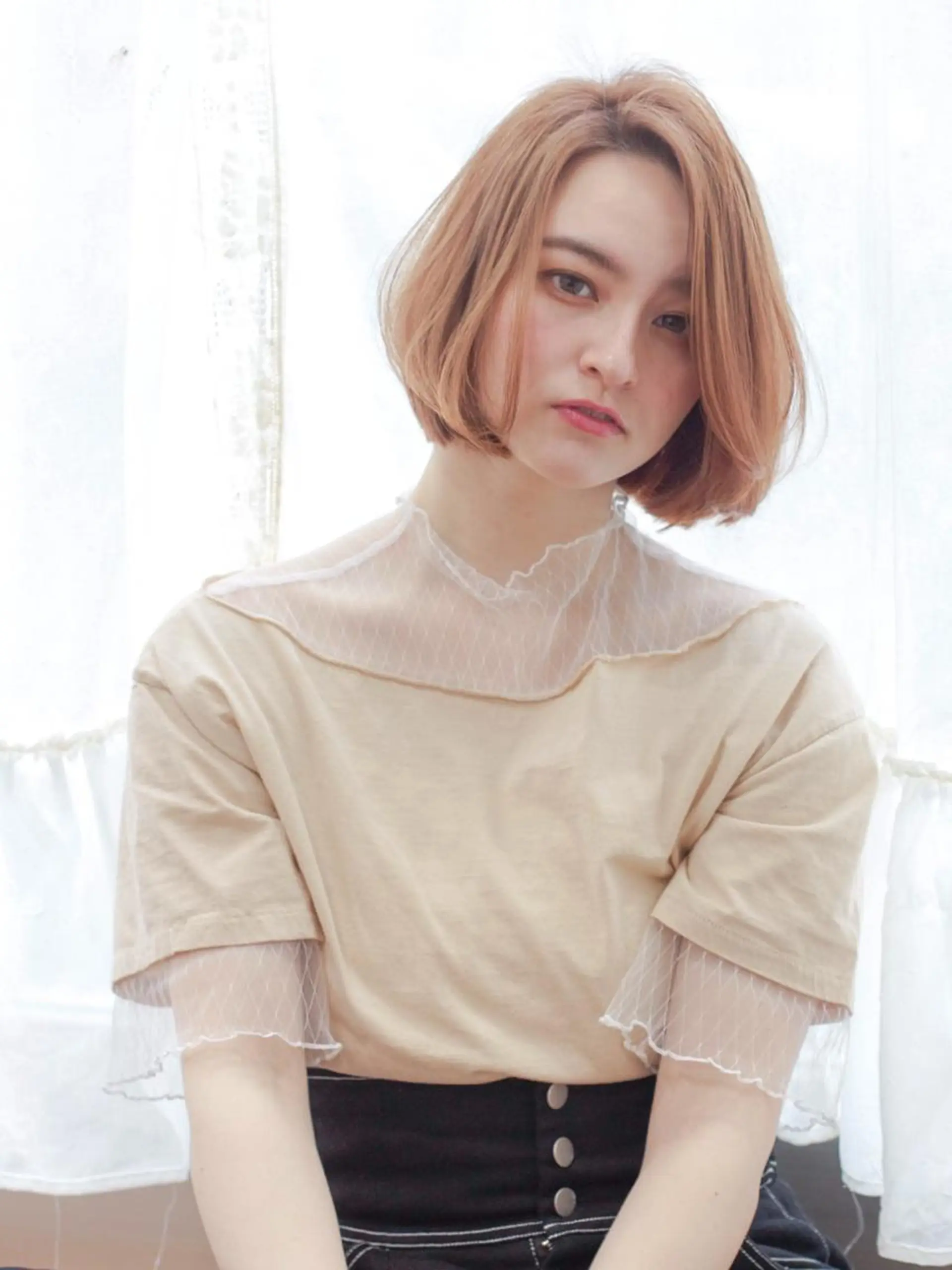 ショート ボブ カット トリートメント ＨＩ ROのヘアスタイル