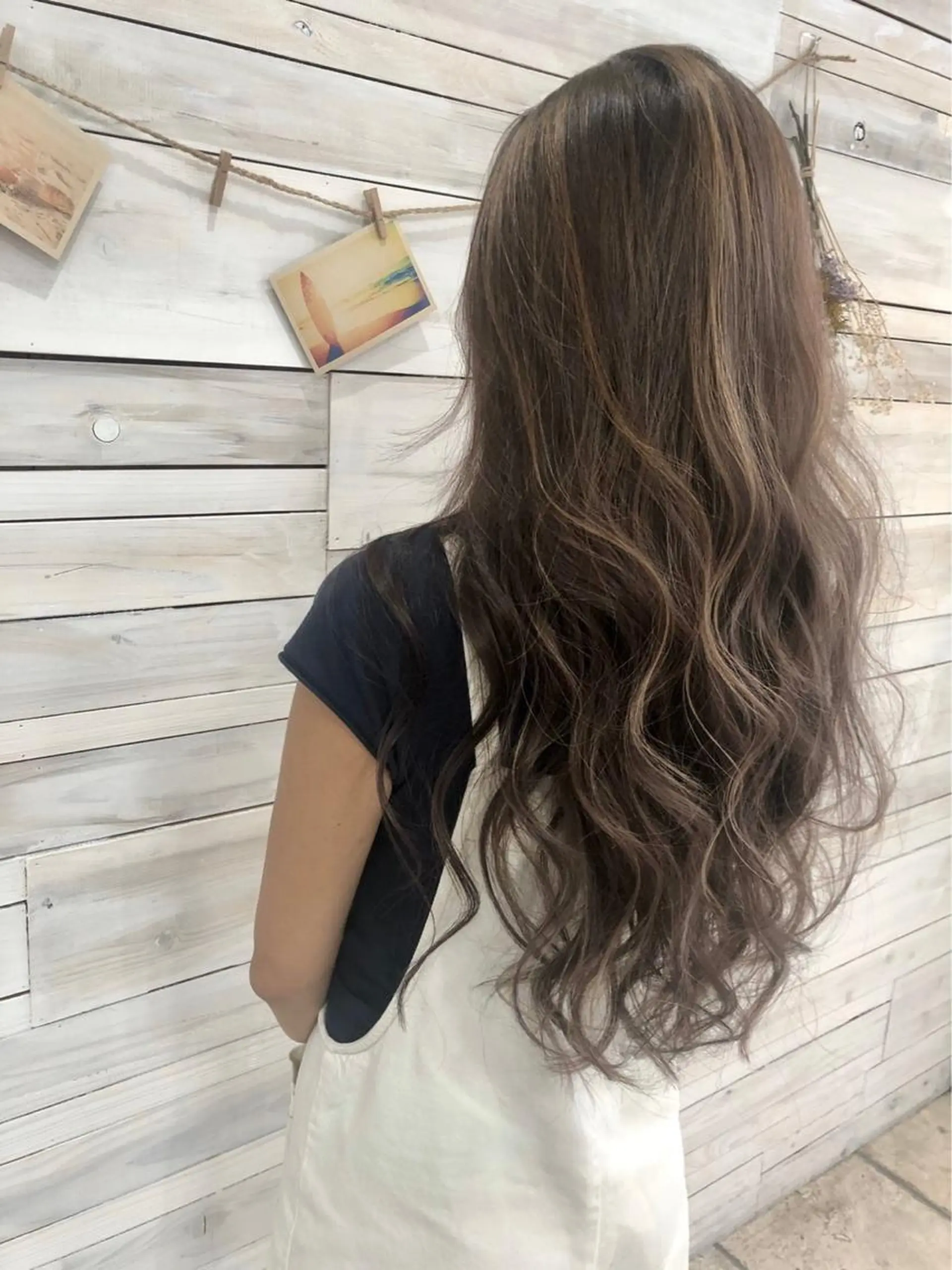 ロング カラー ハッシュカット/ボブ /レイヤー/彩奈のヘアスタイル