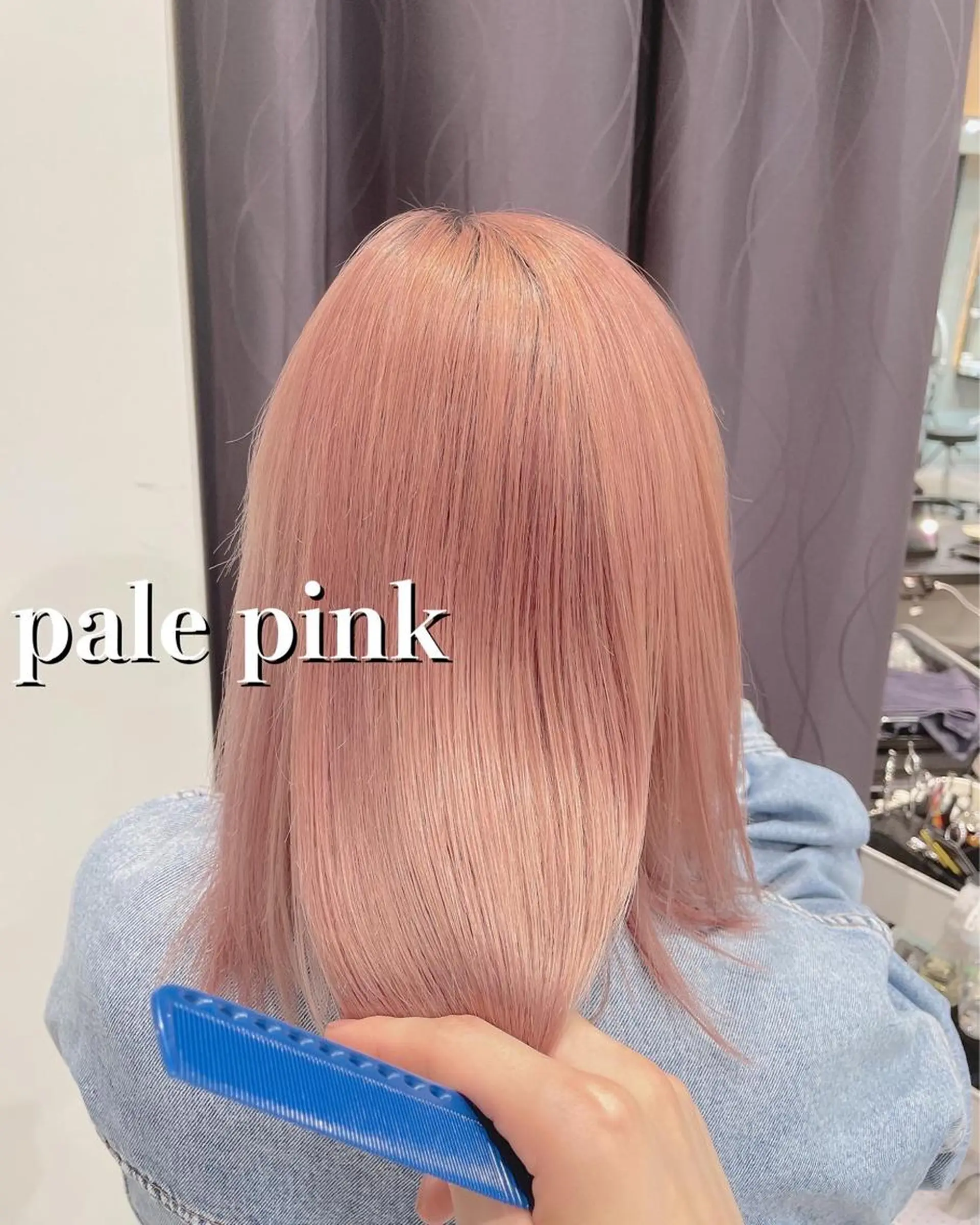 ミディアム カラー ハイトーンカラー ピンクカラー 撮影モデル カットモデル募集 ミネのヘアスタイル