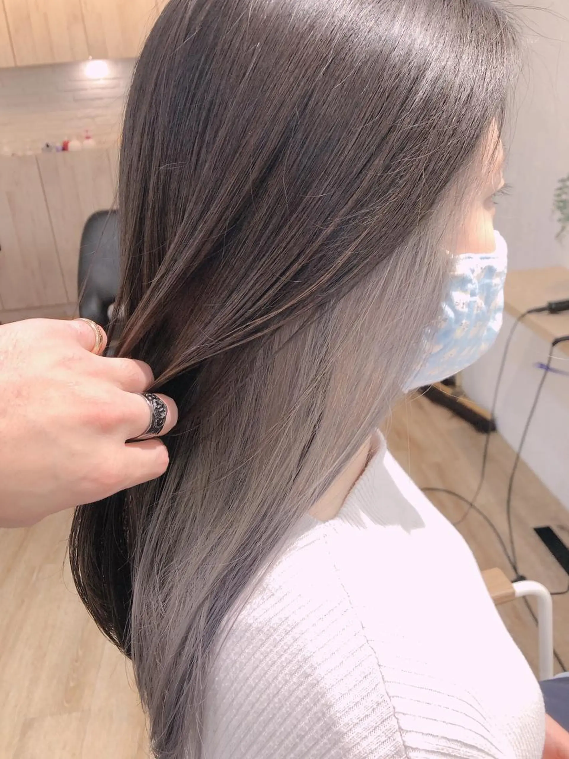 セミロング 💜髪質改善💜韓国 ヘア💜TAKUのヘアスタイル