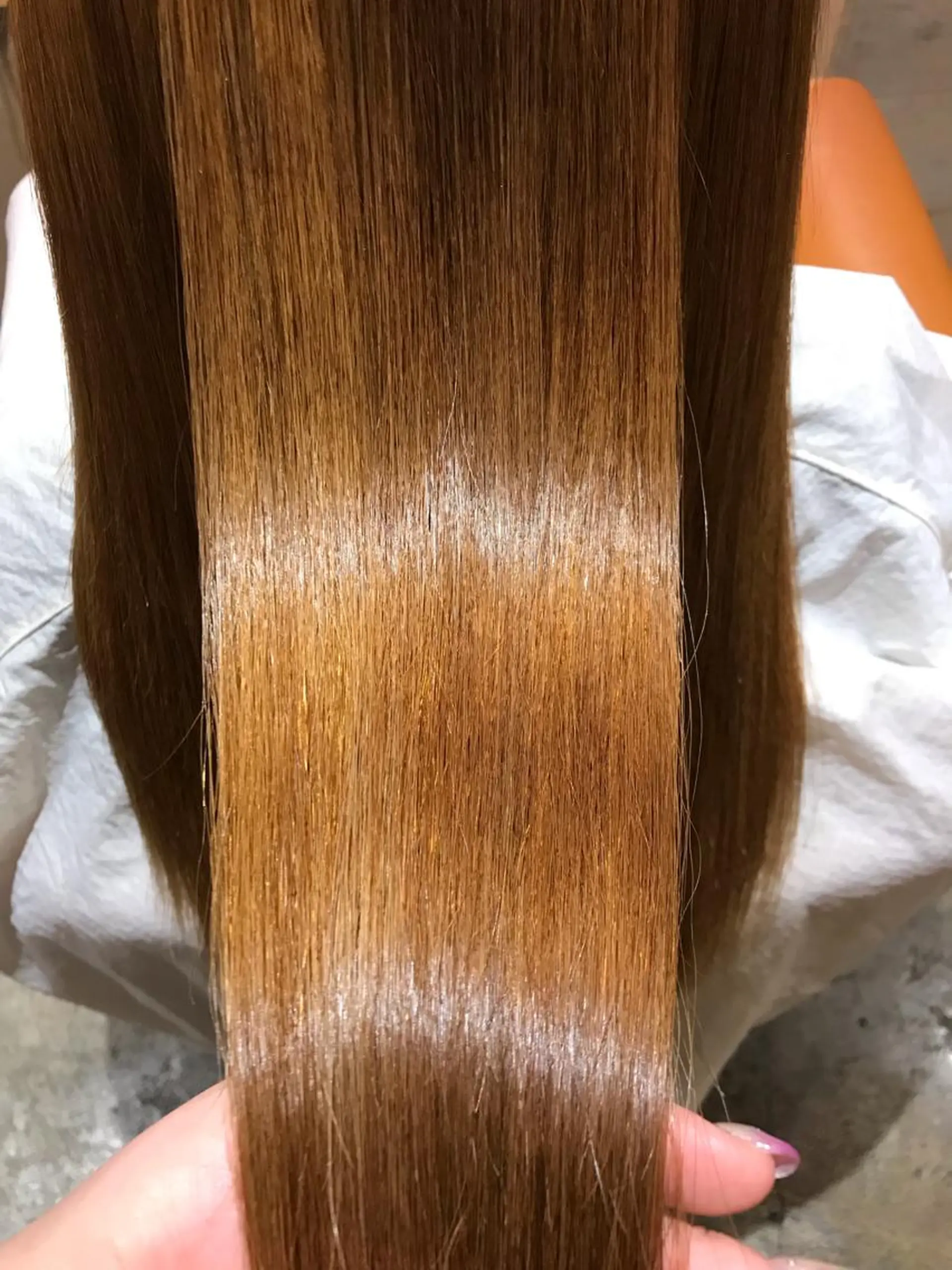 ロング カラー 髪質改善×矯正🫧 韓国ヘアasamiのヘアスタイル