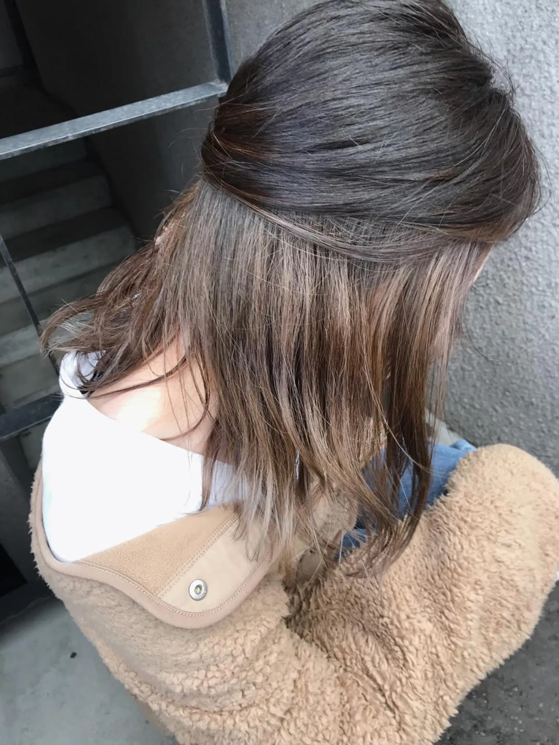 ミディアム ヘアカラー ママ美容師 *ヒマワリのヘアスタイル