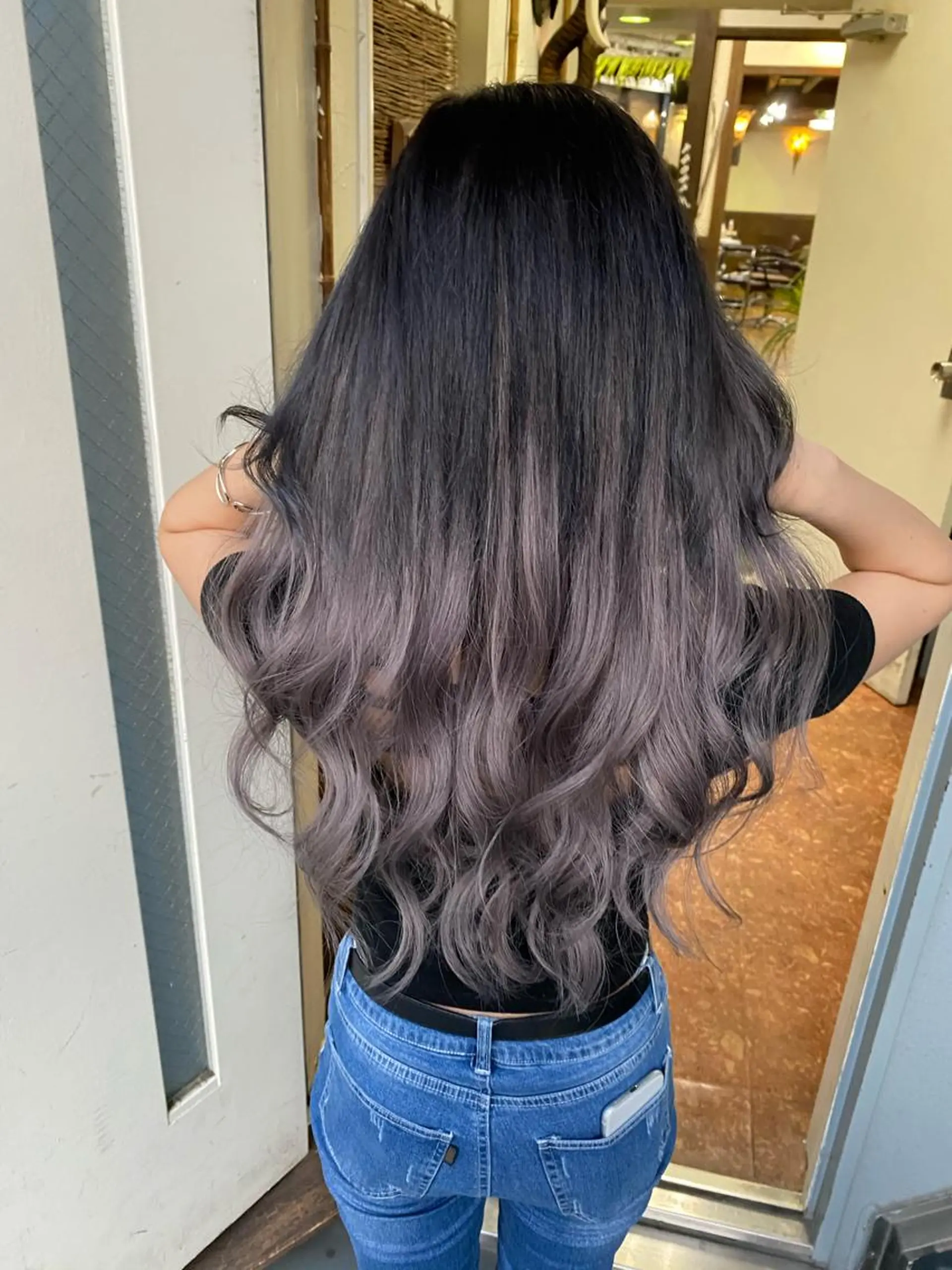 ロング カラー ブリーチ グラデーションカラー ブリーチなしカラー エクステ カット ヘアカラー FERNA池袋所属・マンツーマン施術✂︎ 金田尚久🎨のヘアスタイル