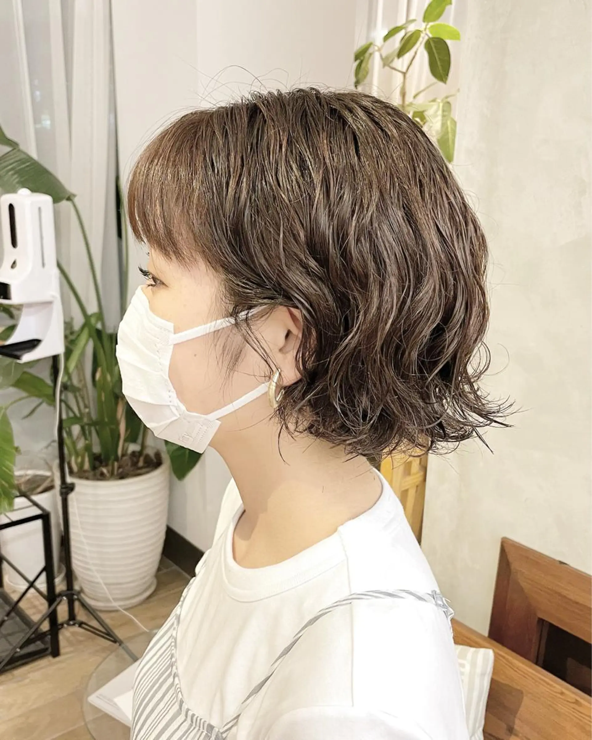 ショート カラー パーマ ヘアアレンジ Saki サキのヘアスタイル