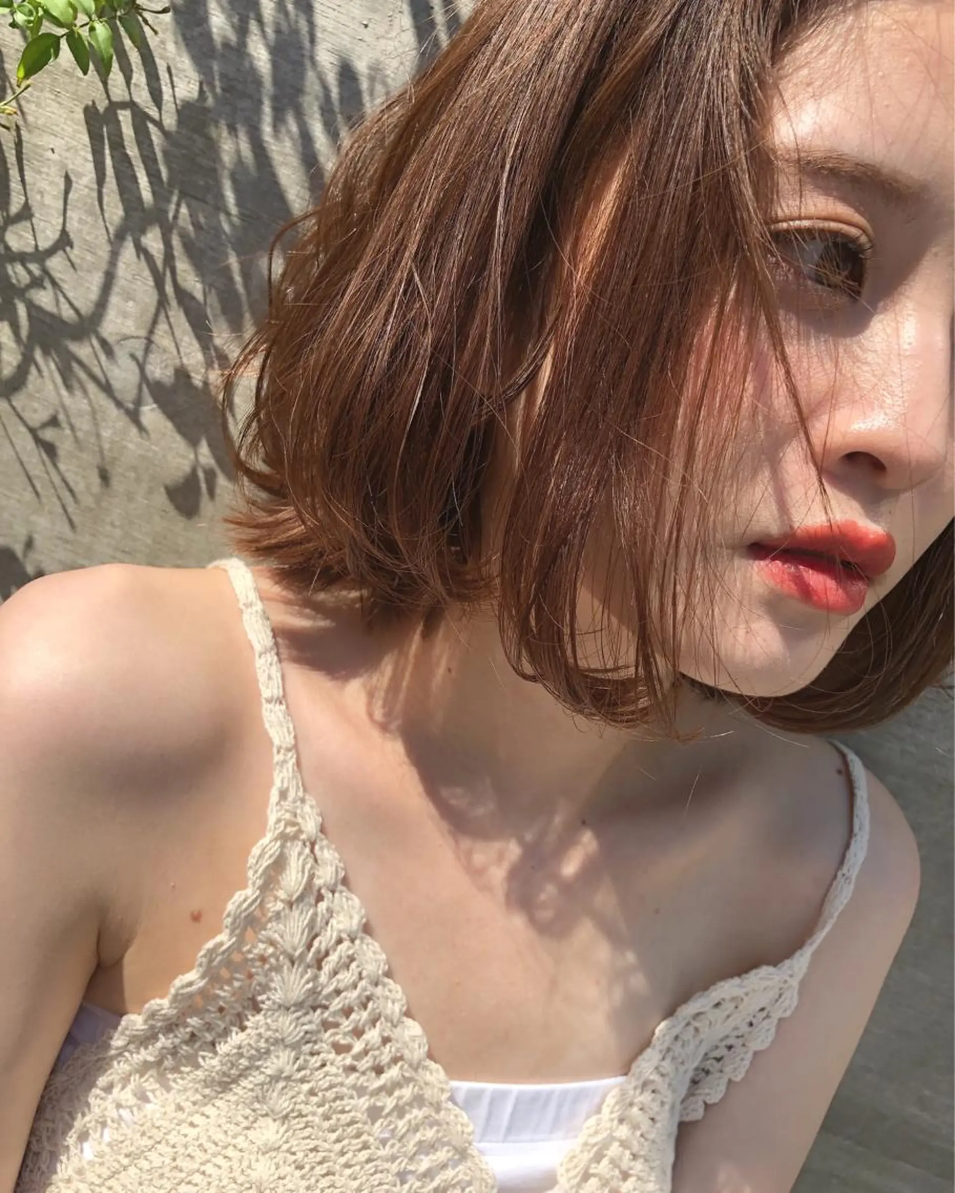 セミロング カラー ブラウンカラー オレンジ ピンクカラー レッドカラー 縮毛矯正/ 髪質改善/浅見拓哉のヘアスタイル