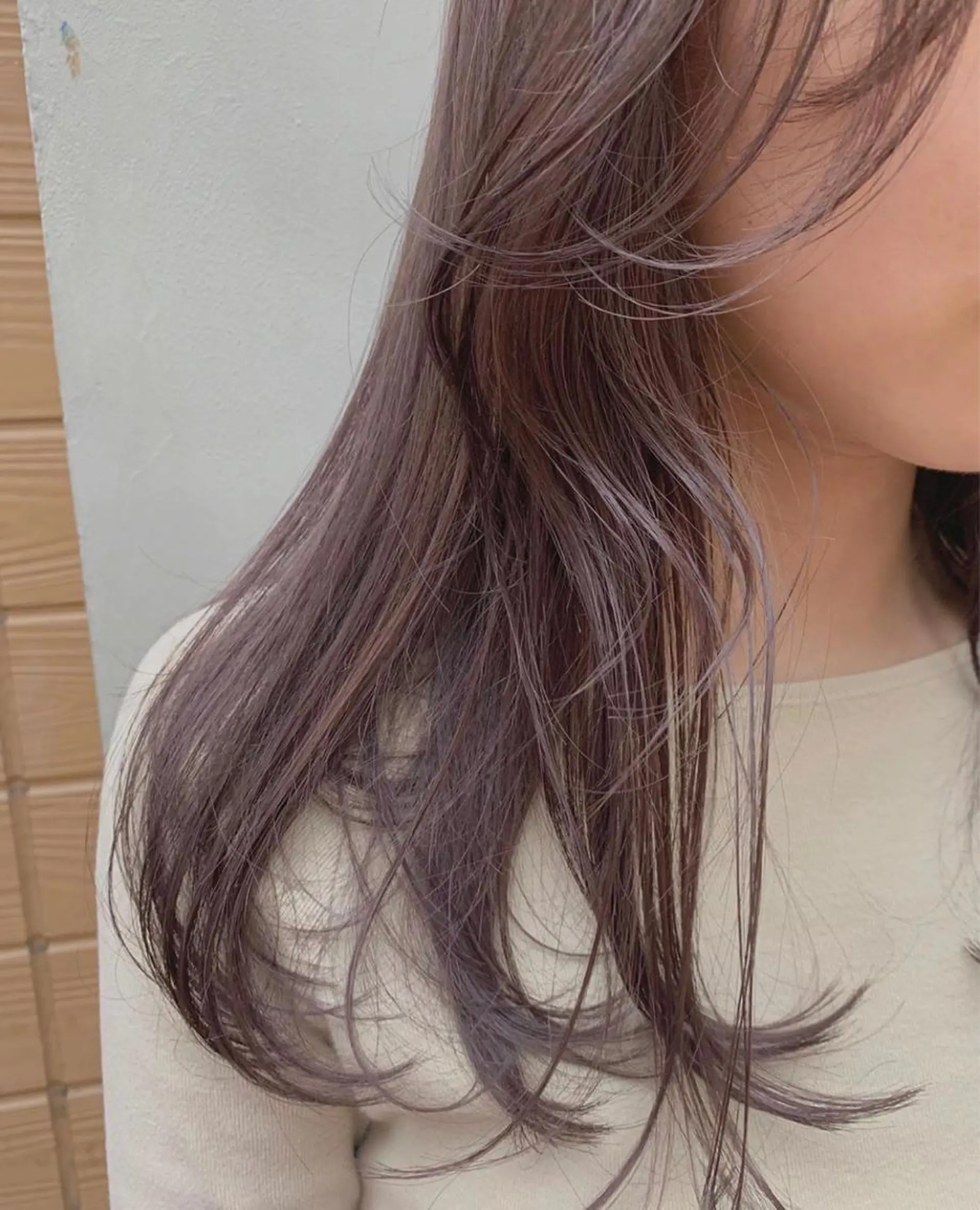 ロング カラー ヘアアレンジ ヘアカラー 🌫️韓国hair kanon🇰🇷のヘアスタイル