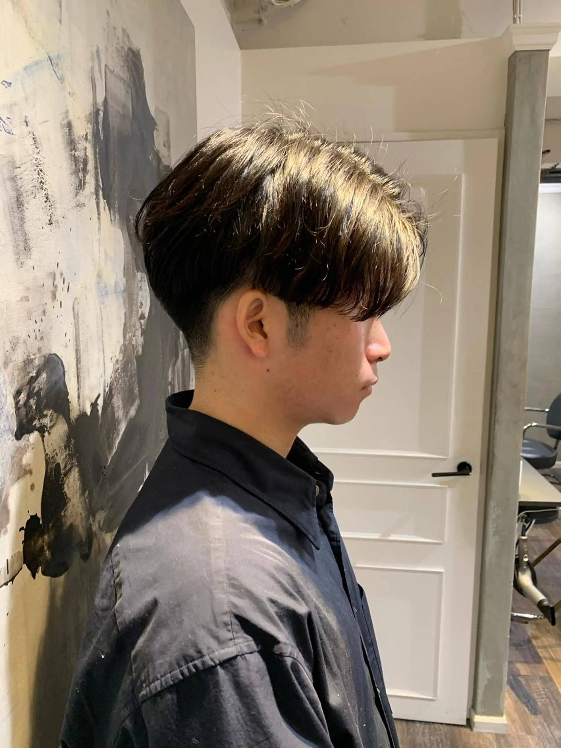 パーマ メンズ GO TODAY SHAIR SALON 梅田NU茶屋町店所属・田中成美/レイヤー カット/透明感カラーのヘアスタイル