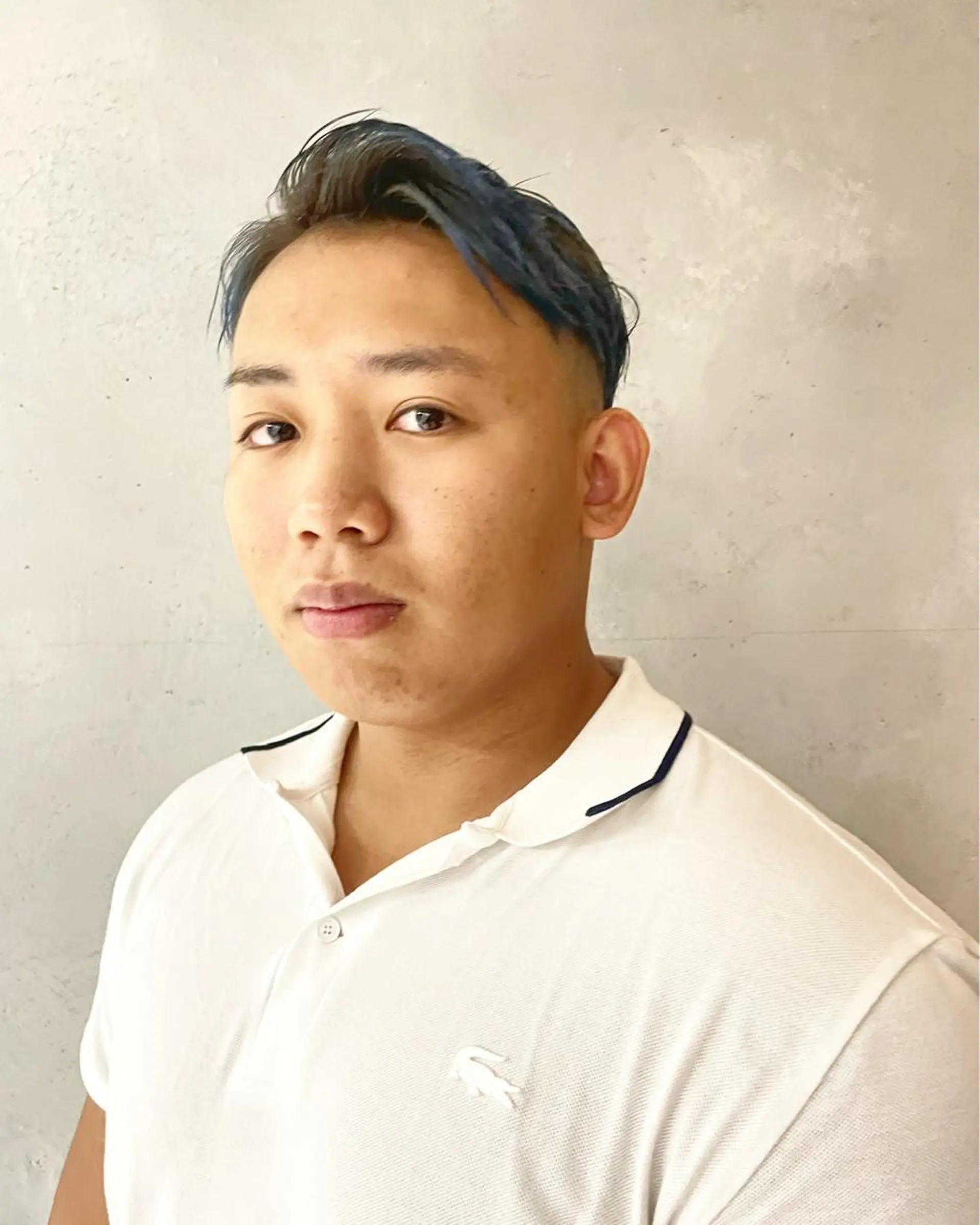 ショート カラー メンズ ブルーカラー ダブルカラー SALOWIN大宮東口店所属・骨格補正カット✂︎ 🌟菅野陽介🌟のヘアスタイル