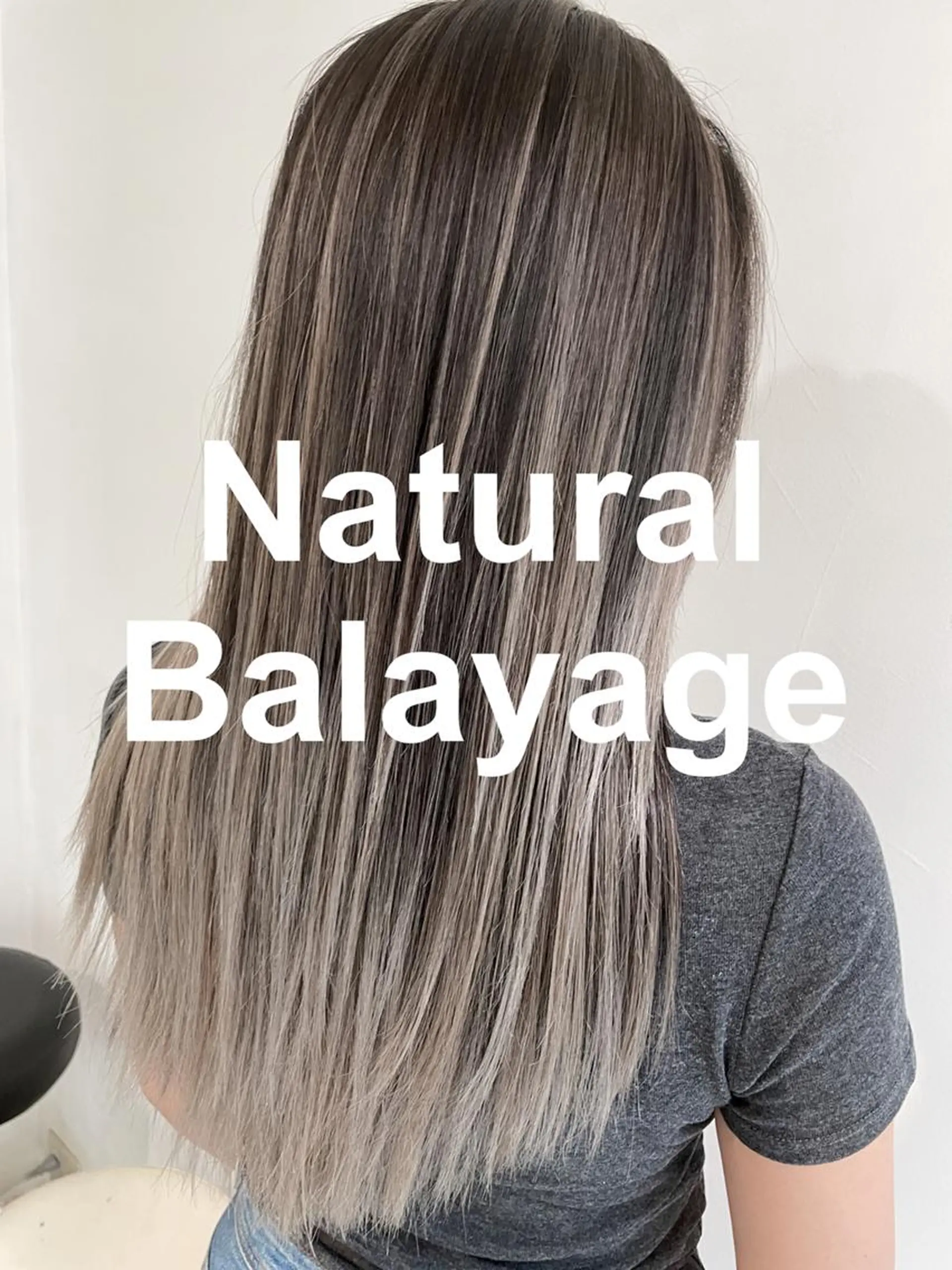 セミロング カラー バレイヤージュ レイヤーカット ヘアカラー トリートメント WONK. ウォンク 心斎橋のヘアスタイル