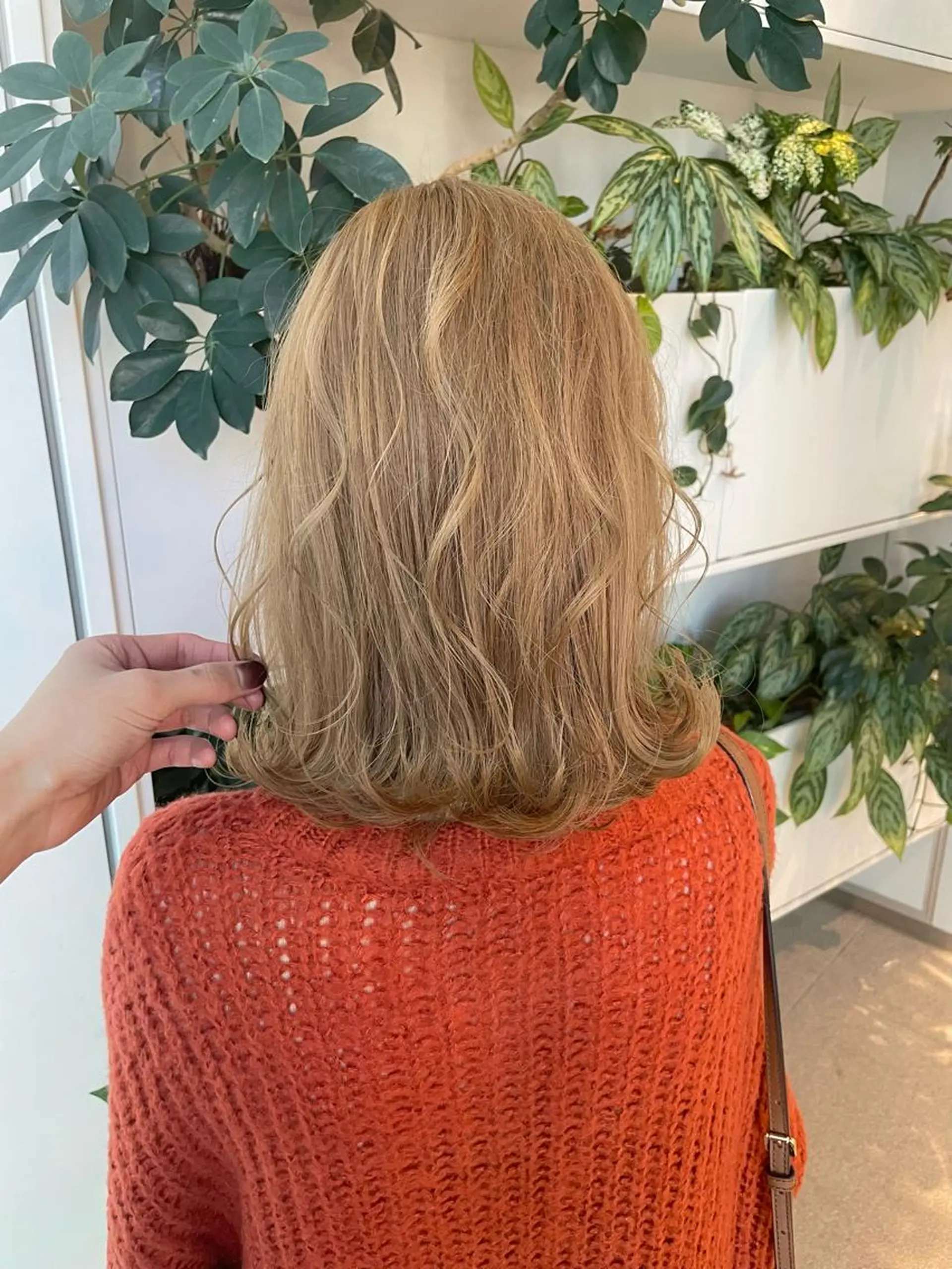 ミディアム ヘアカラー トリートメント 完全個室サロン💐 代表取締役💐梶谷のヘアスタイル
