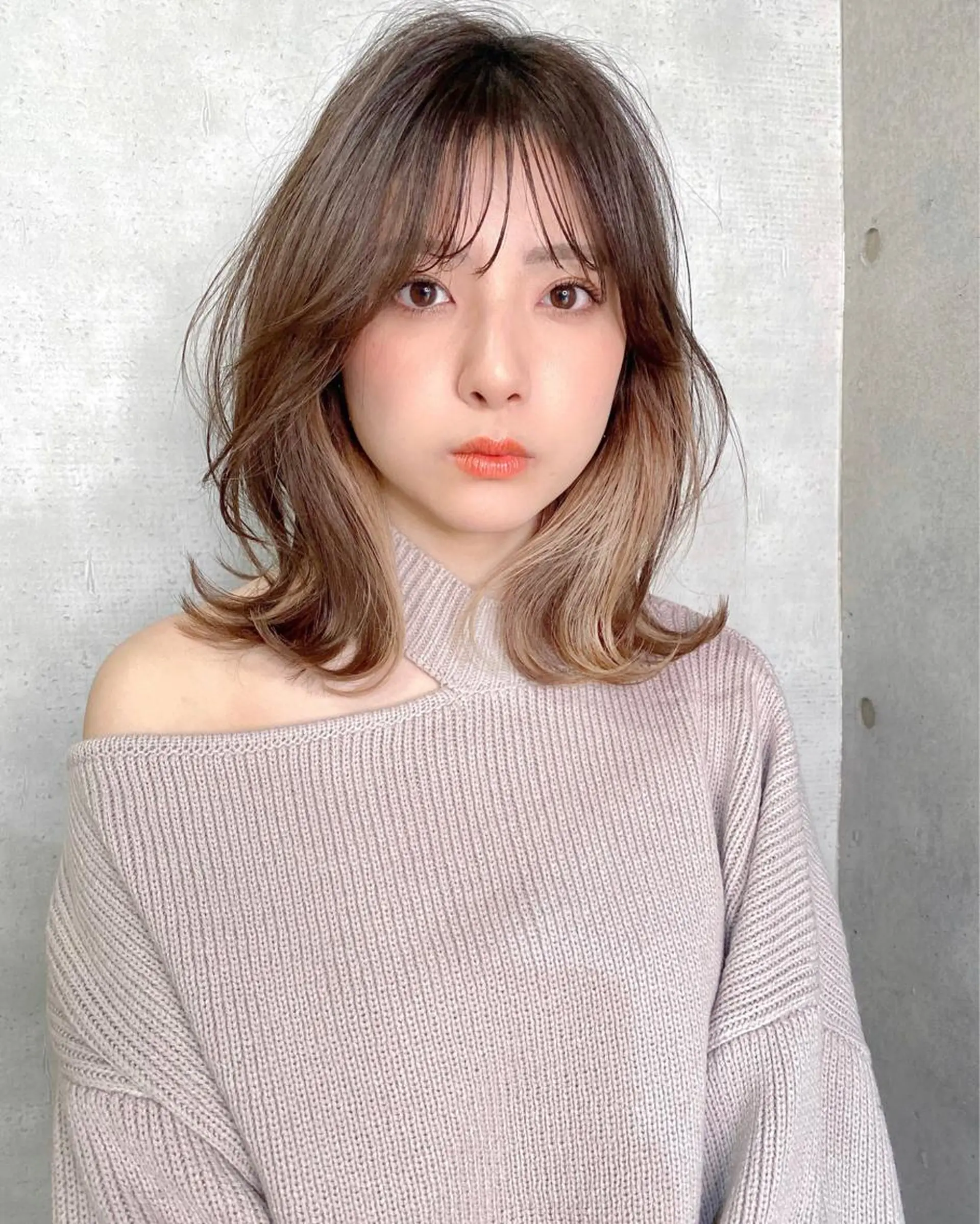 ミディアム カラー 似合わせレイヤー 🇰🇷荒木洋文のヘアスタイル