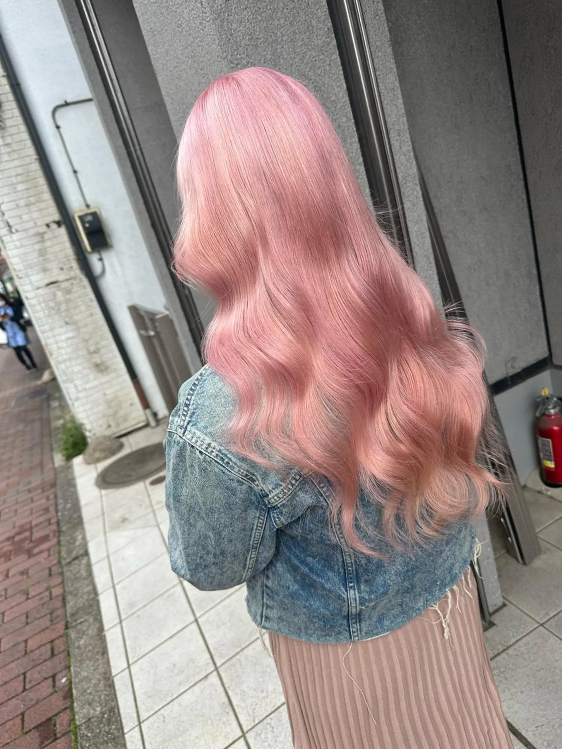ロング カラー アッシュ アッシュグレー アッシュグレージュ バレイヤージュ ミストバング ヘアカラー トリートメント 🎀憧れ髪色再現🎀 /MANATOのヘアスタイル