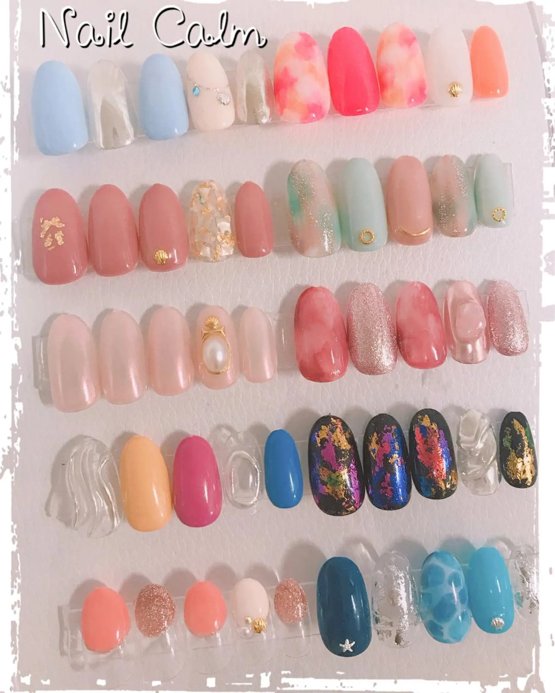 ネイル シンプルネイル 夏ネイル ハンドネイル Nail Calm所属・プライベートサロン Calmのネイルデザイン