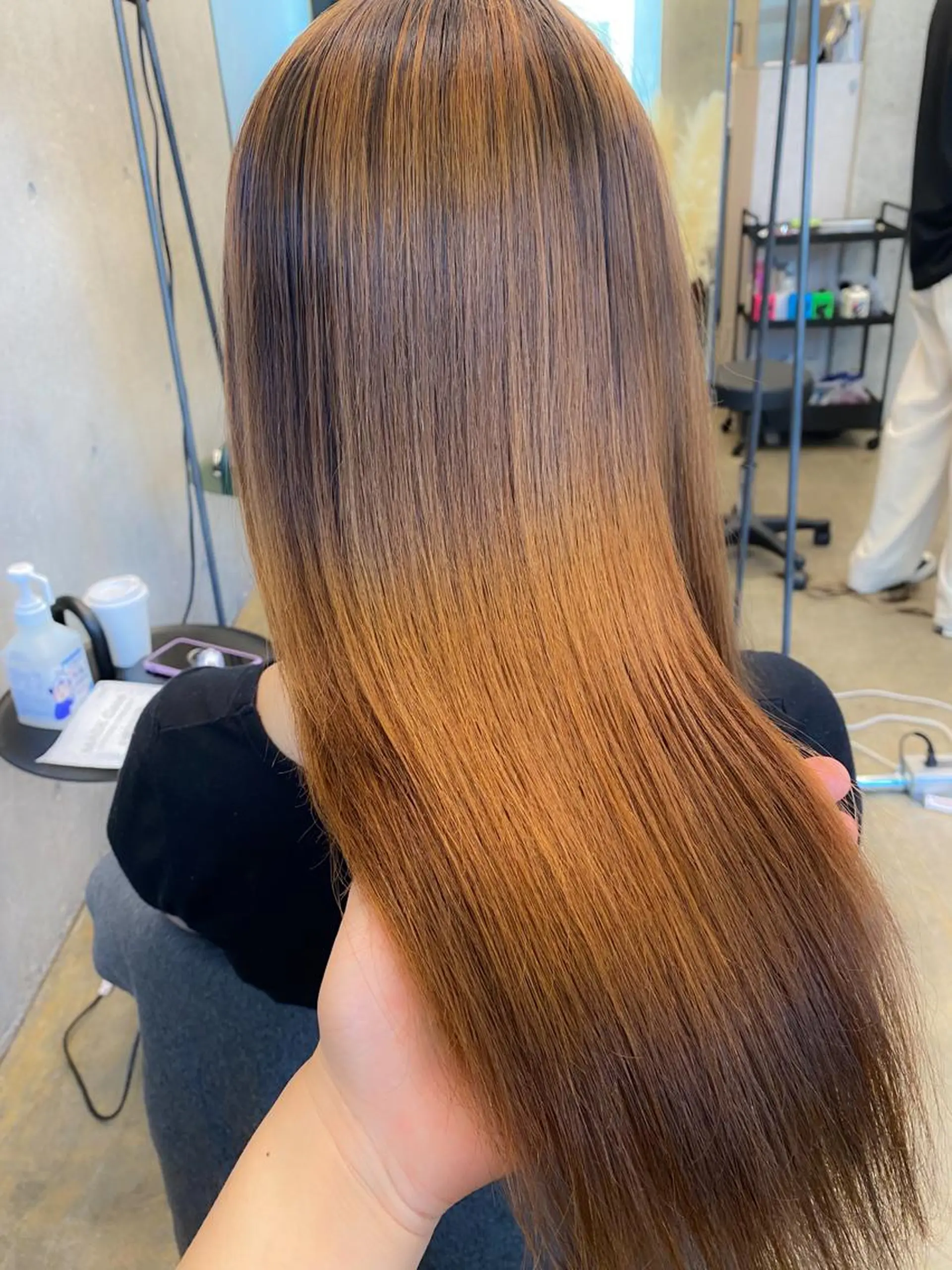 セミロング カラー パーマ トリートメント ストレートパーマ SALOWIN原宿AROA店所属・顔まわり神カット✂︎ 齋藤雄大【表参道】のヘアスタイル