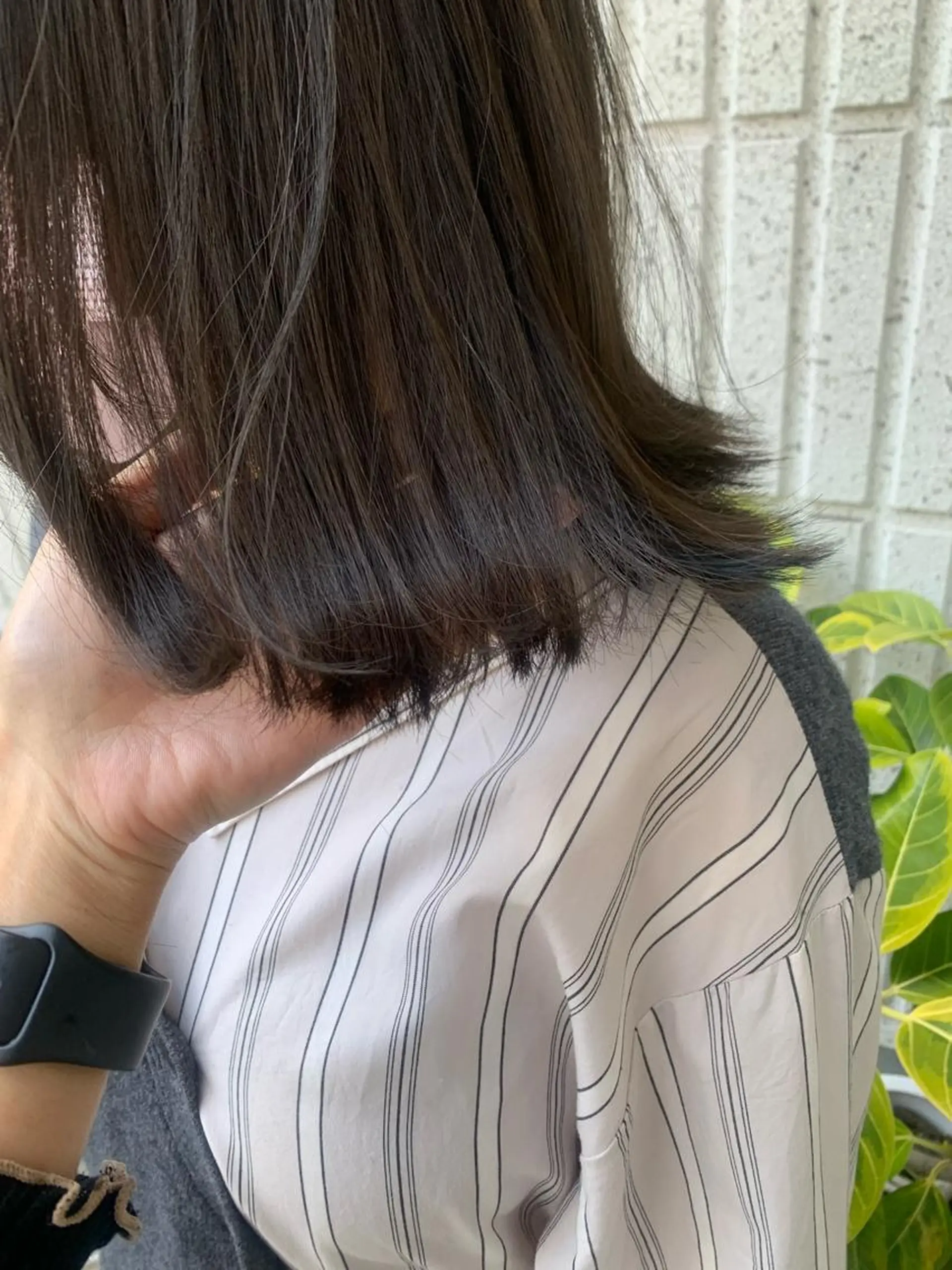 ミディアム カラー ベージュカラー オリーブベージュ オレンジ stylist  ＊ mahoのヘアスタイル