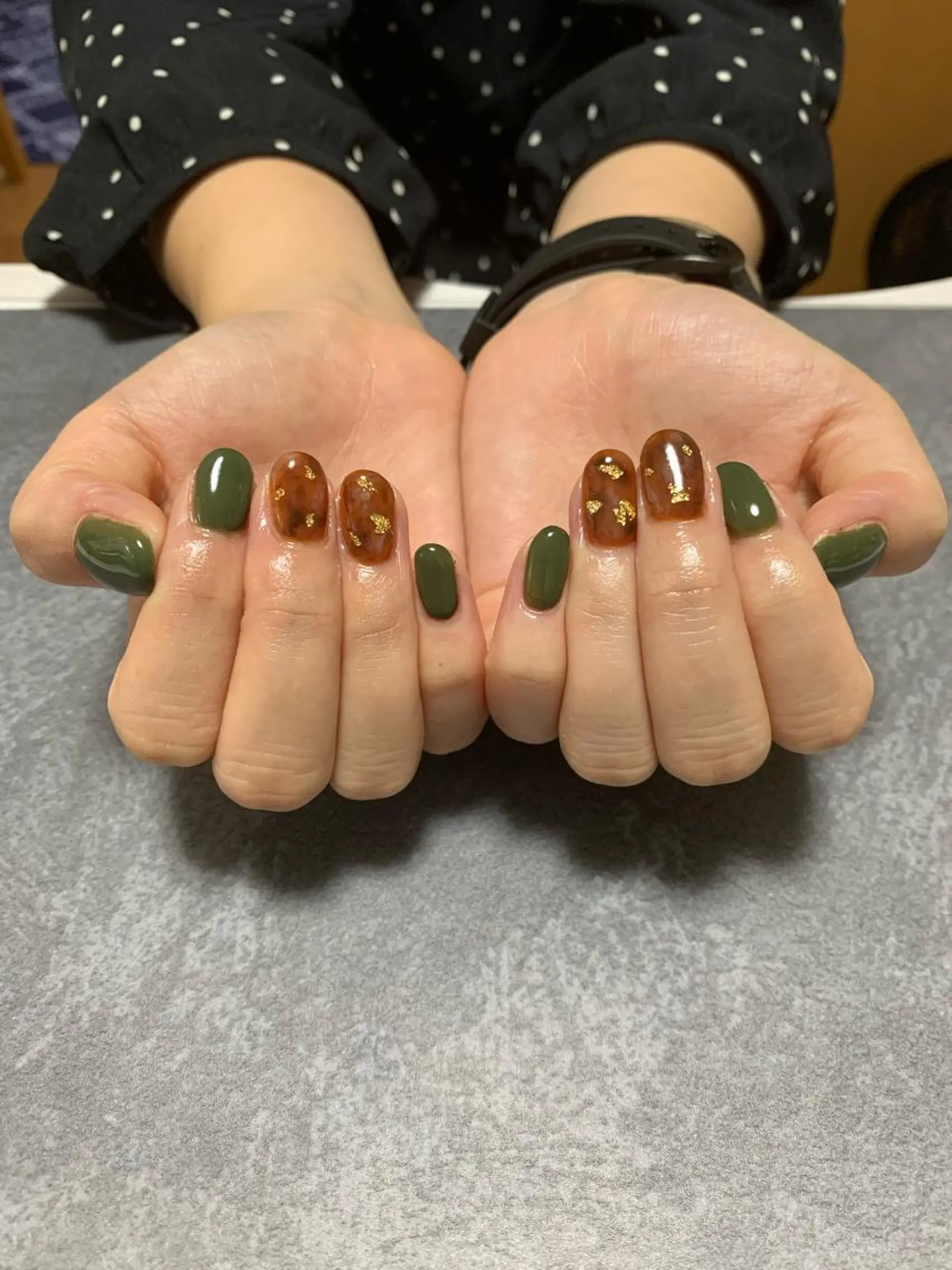 ネイル べっ甲ネイル ハンドネイル nakamoto yuukaのネイルデザイン