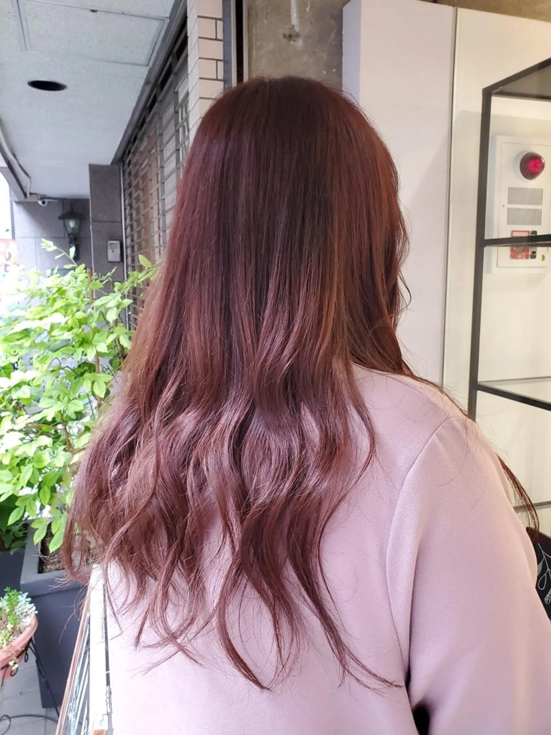 ロング カラー ブラウンカラー ピンクカラー ピンクブラウン えんどう みほのヘアスタイル