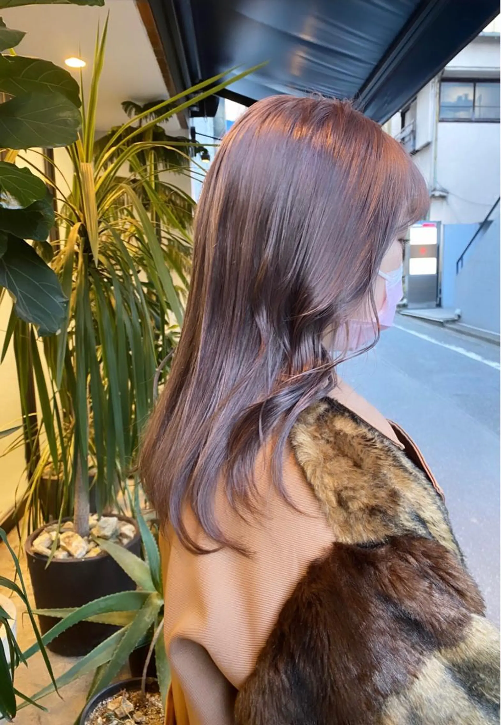 セミロング カラー ヘアカラー トリートメント flamme Annaのヘアスタイル