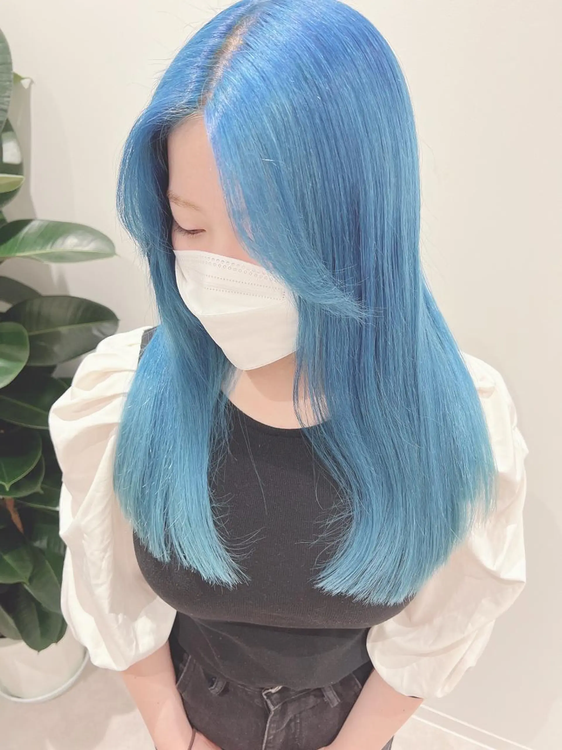 セミロング カラー マツエクmarry池袋所属・マツエクモデル無料 marry 池袋秦のマツエク・マツパデザイン