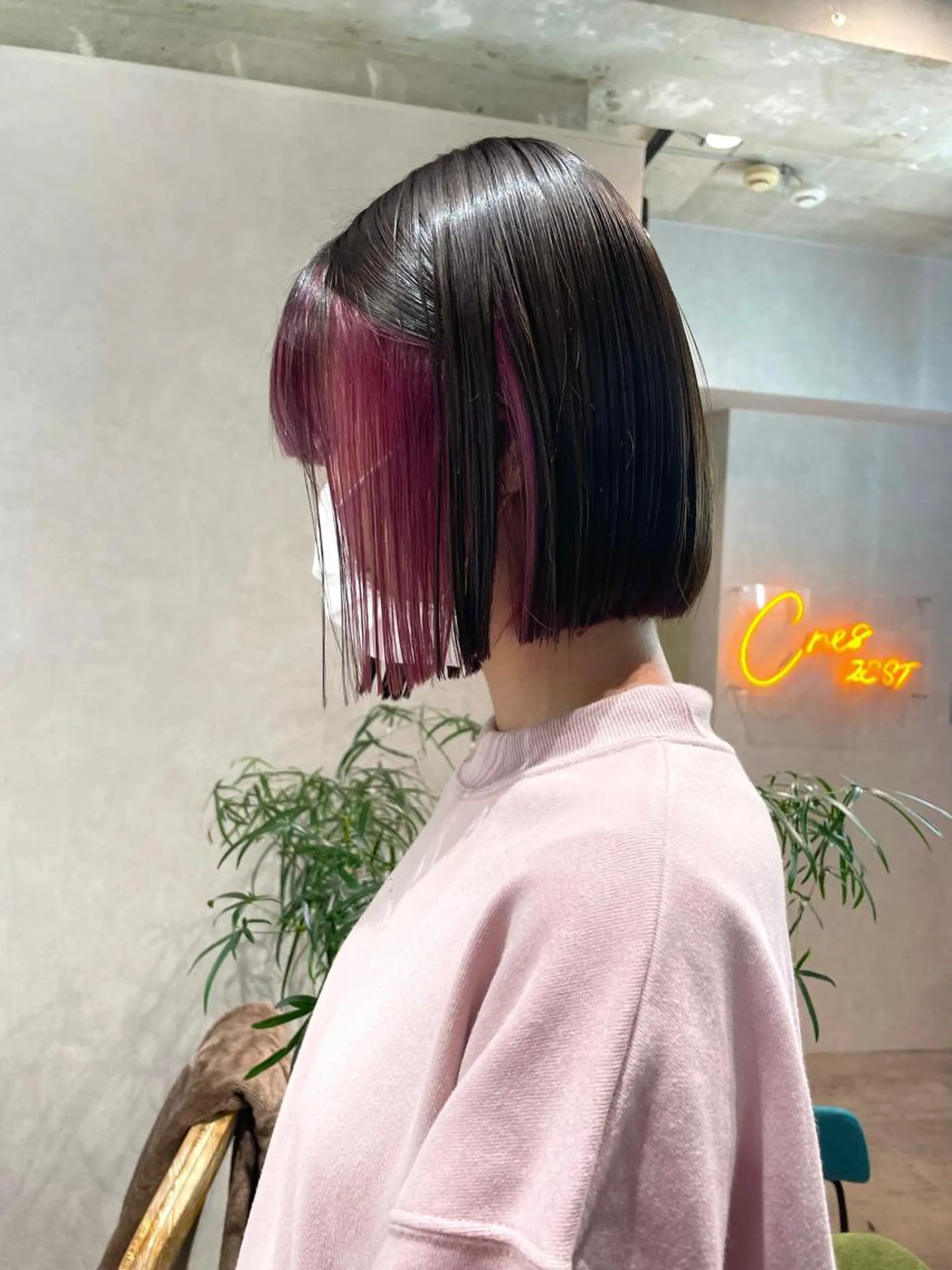 カラー スミレ /メンズ /コーンロウのヘアスタイル