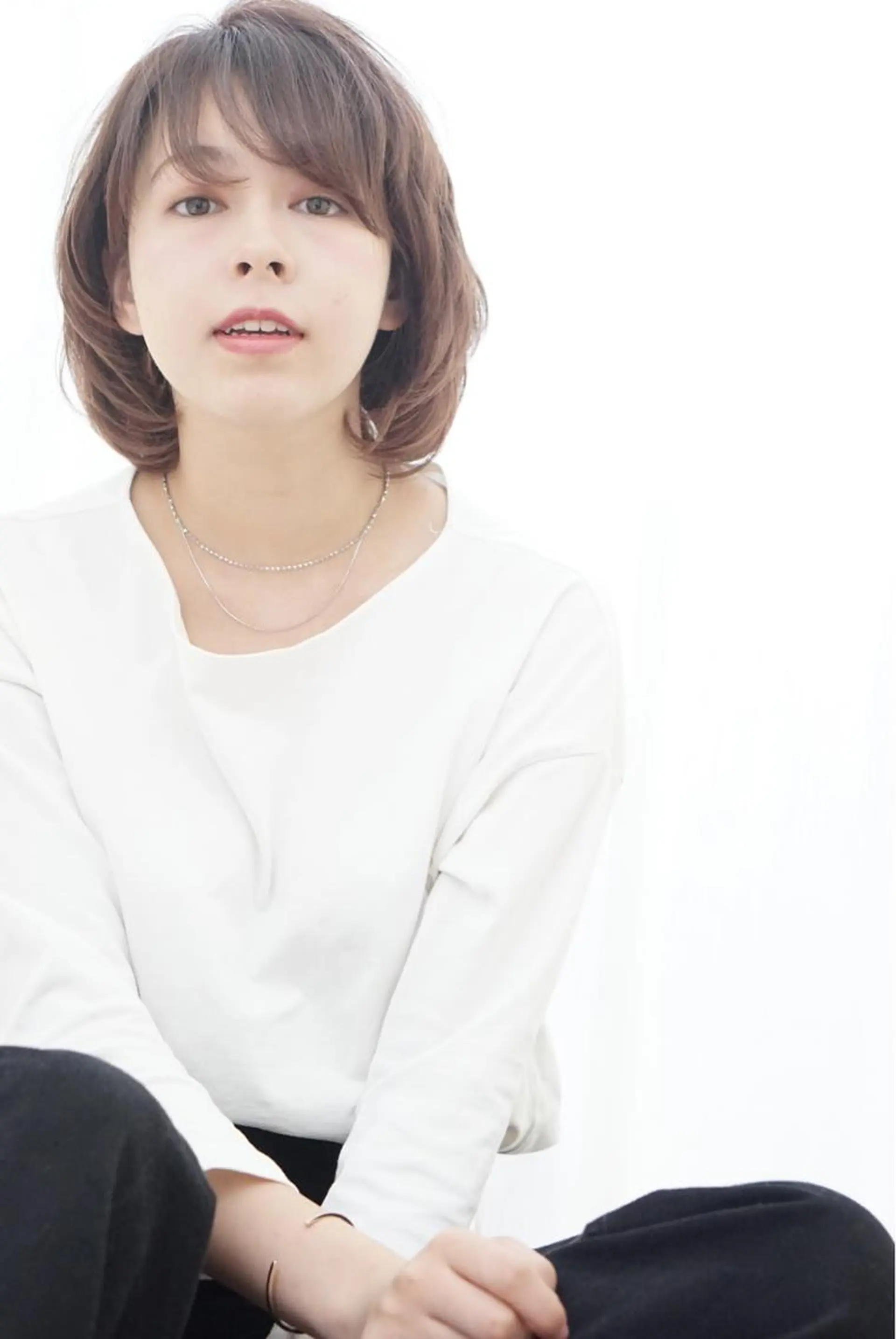 ミディアム カラー ボブ ✨店長 鈴木輝✨のヘアスタイル