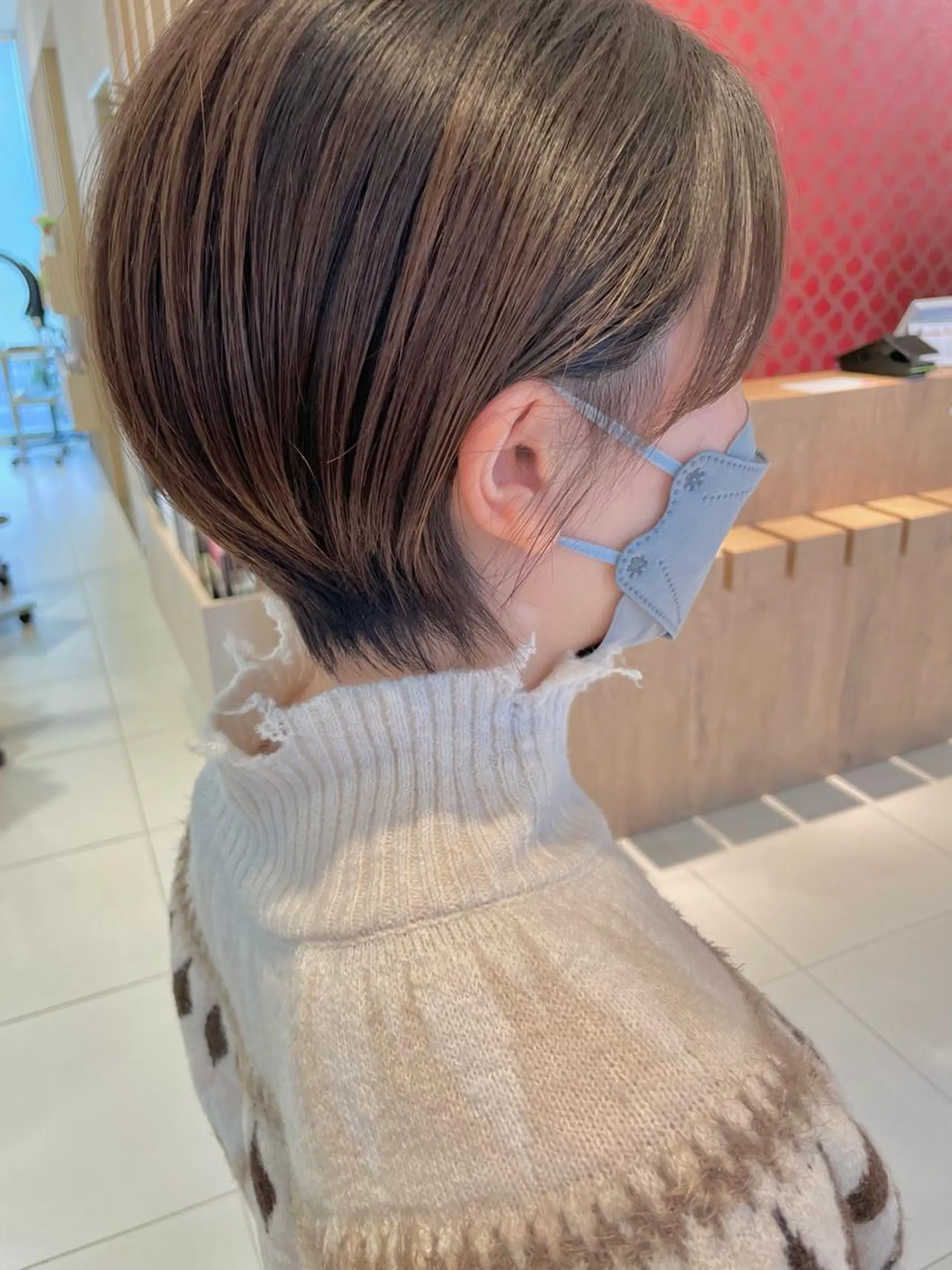 ショート カラー ショートボブ ボブ ショートヘア 鶴岡で縮毛矯正なら お任せ！ハヤシナオミのヘアスタイル