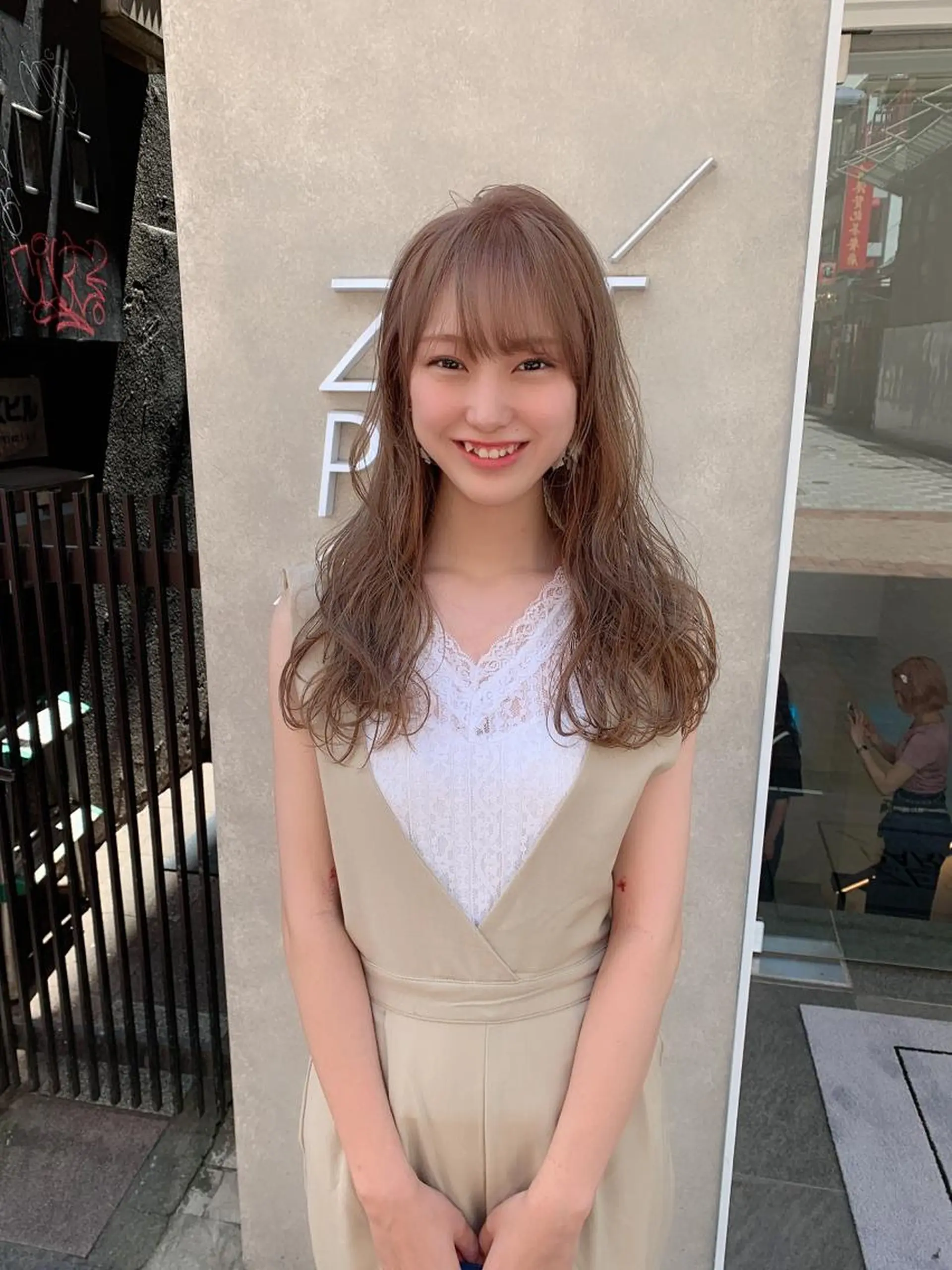 ロング カラー パーマ ヘアアレンジ メンズ MELIA所属・まつげと眉MELIA 鈴木のマツエク・マツパデザイン