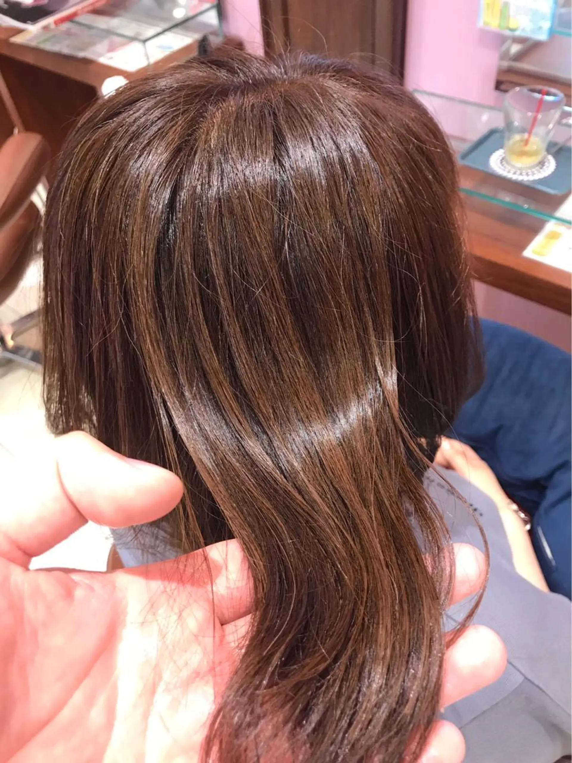 ミディアム 髪質改善 トリートメント 大阪長居🌱野見山 卓也のヘアスタイル