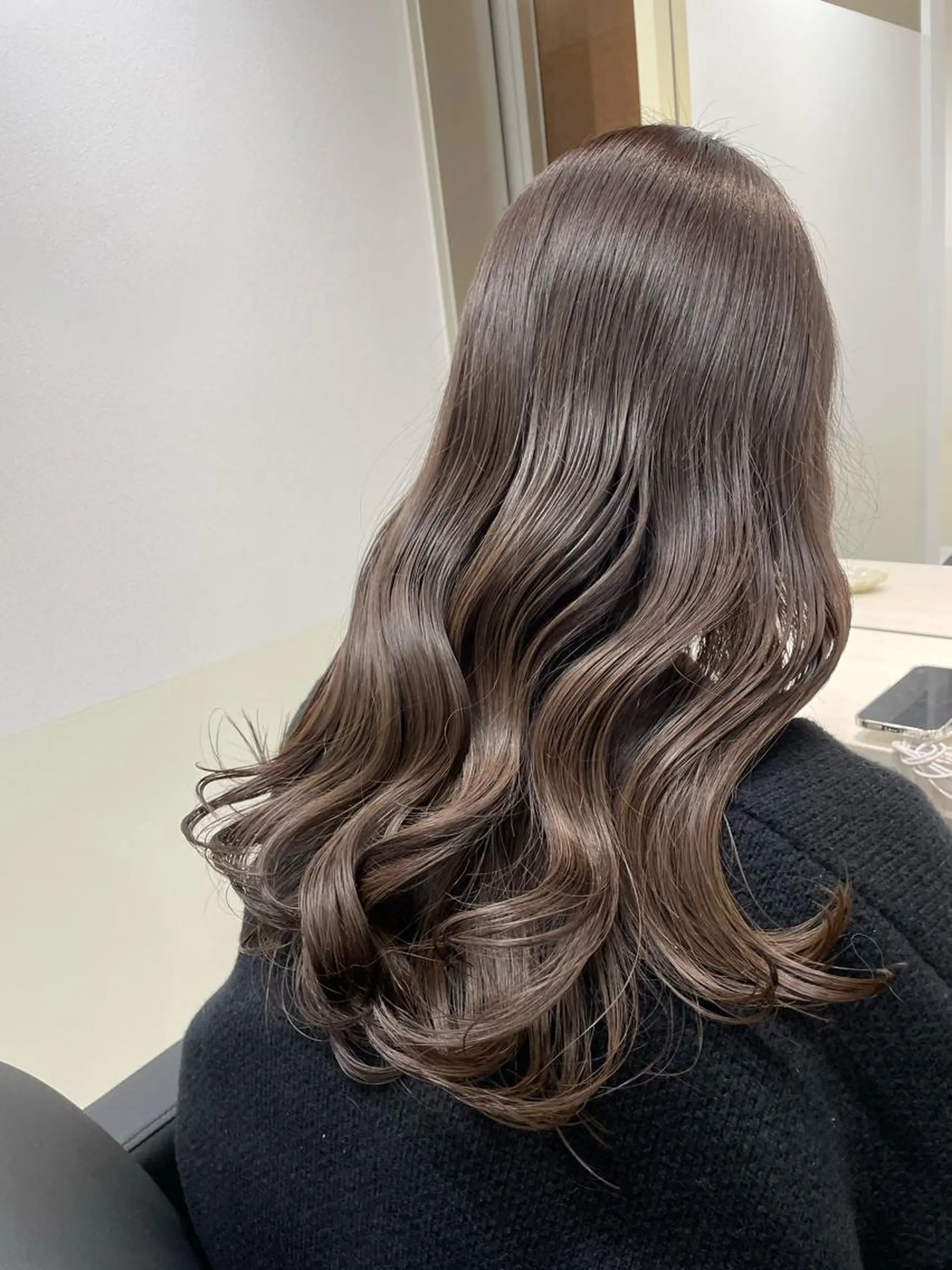 セミロング カット ヘアカラー トリートメント ヘッドスパ ウサミ/透明感カラー レイヤーカット🌈のヘアスタイル