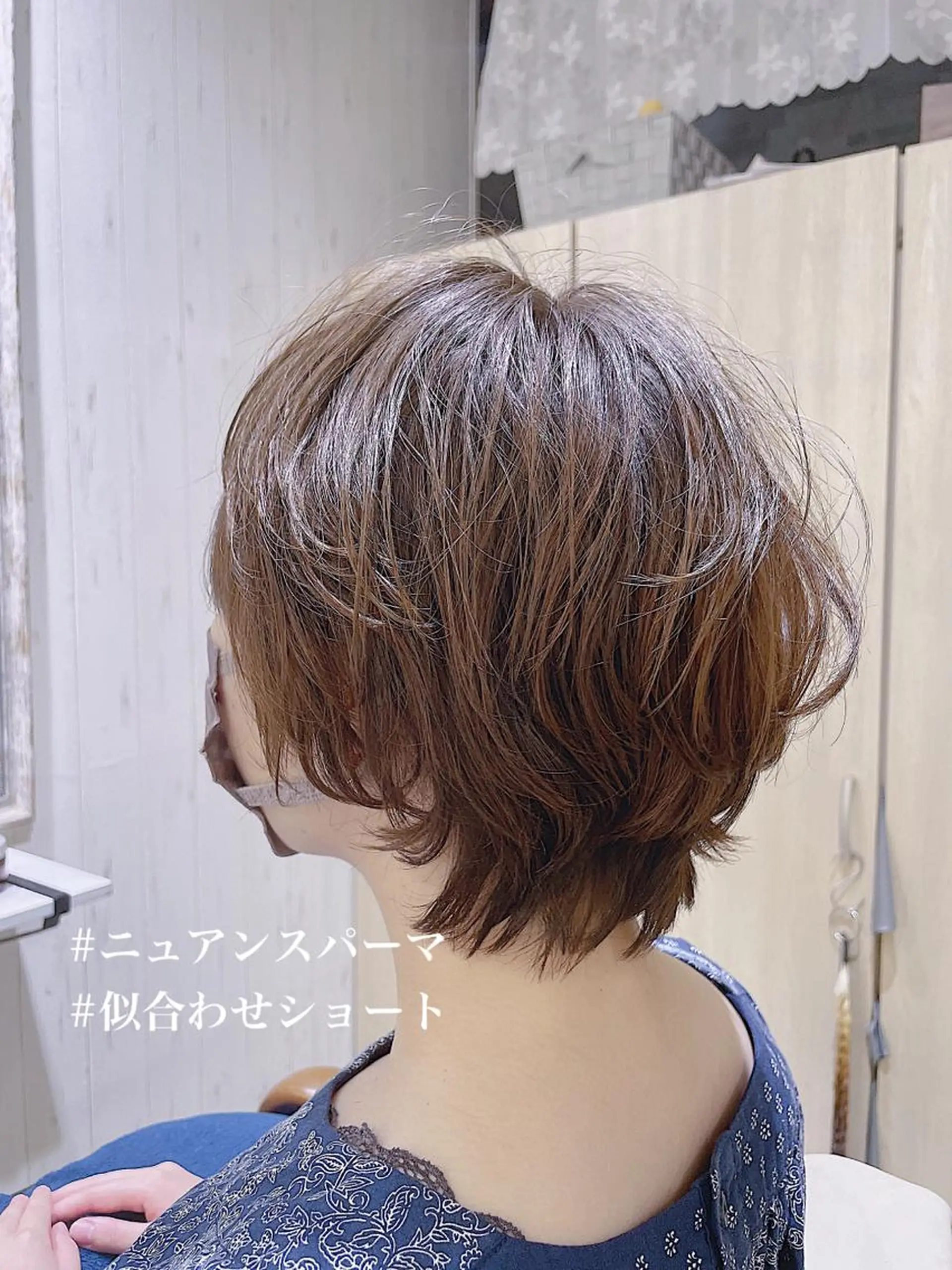ショート パーマ カット パーマ トリートメント 【垢抜け大人髪】 TIARA西山のヘアスタイル