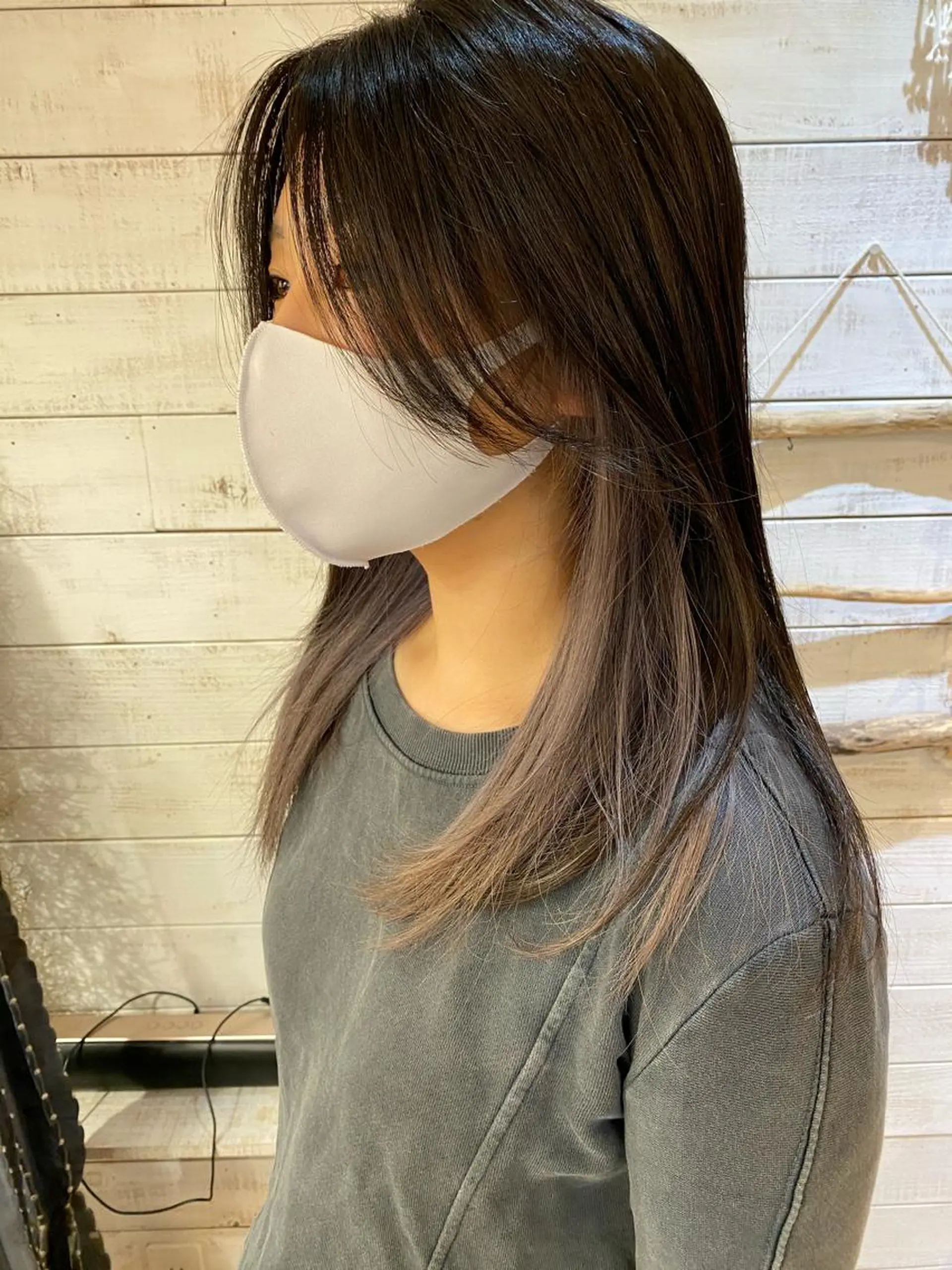 ロング カット ヘアカラー 大内田 凌馬のヘアスタイル